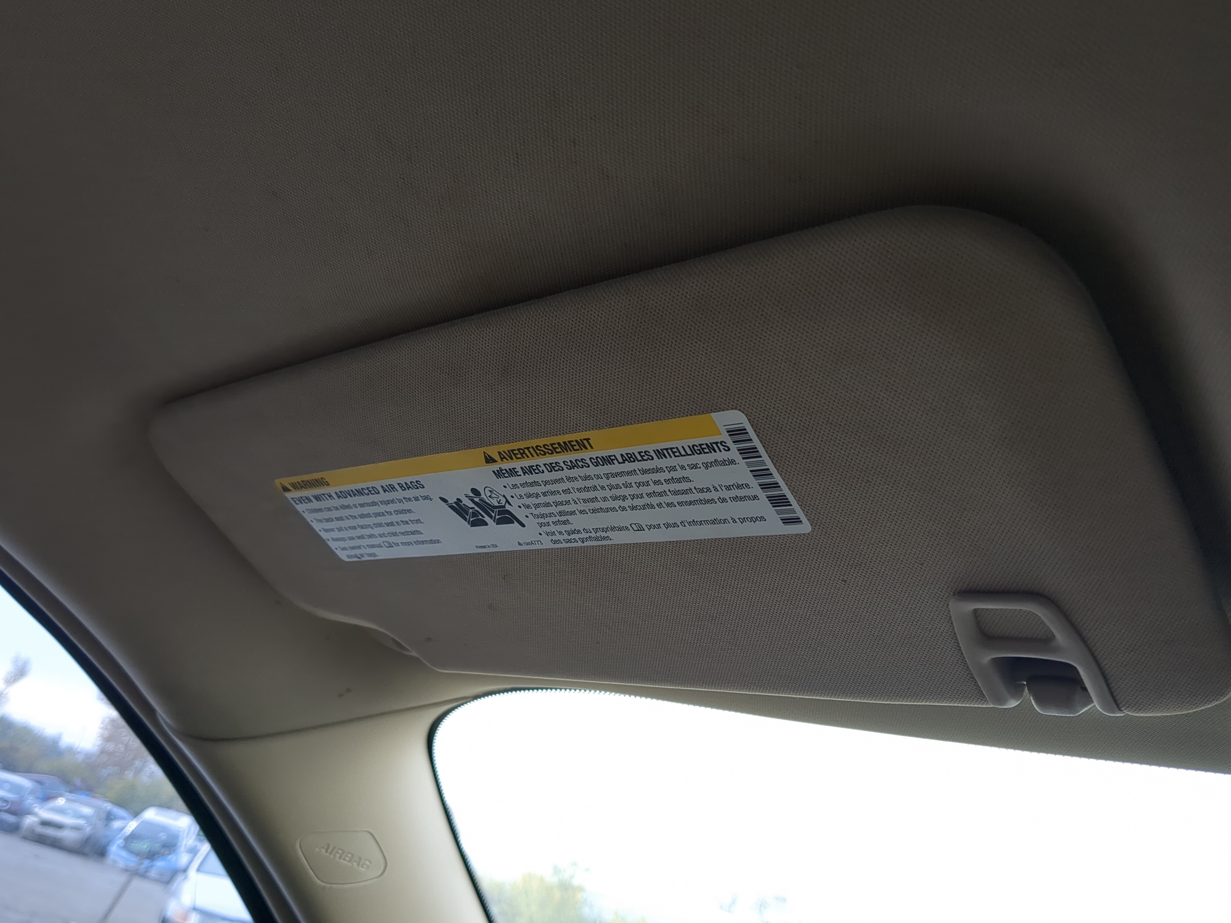 Picture of Saturn Outlook Driver Sun Visor Mirror Left Sunvisor 1073092