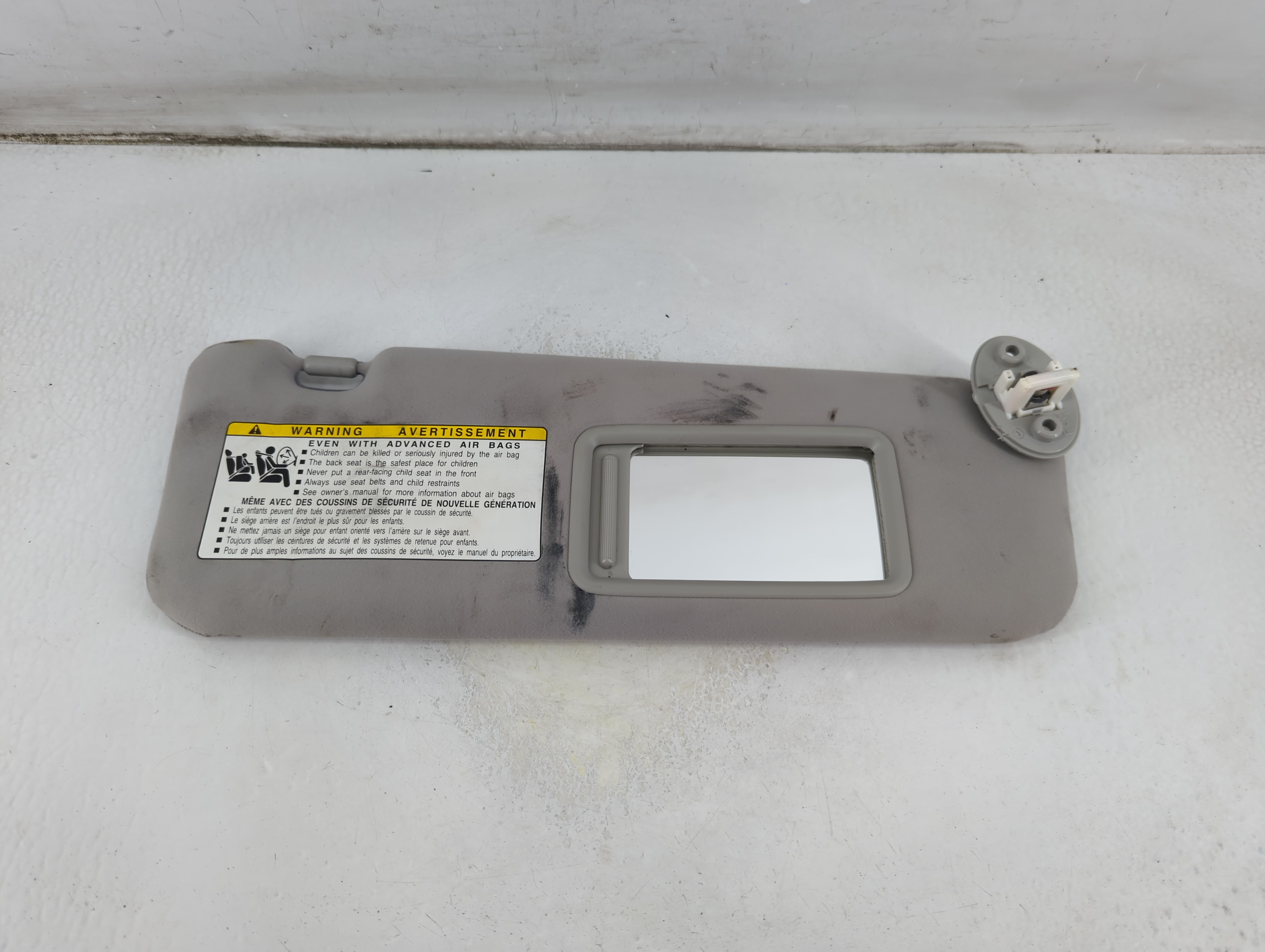 2007-2009 Lexus Es350 Passenger Sun Visor Mirror Right Sunvisor Grey 1073789 - Oemusedautoparts1.com