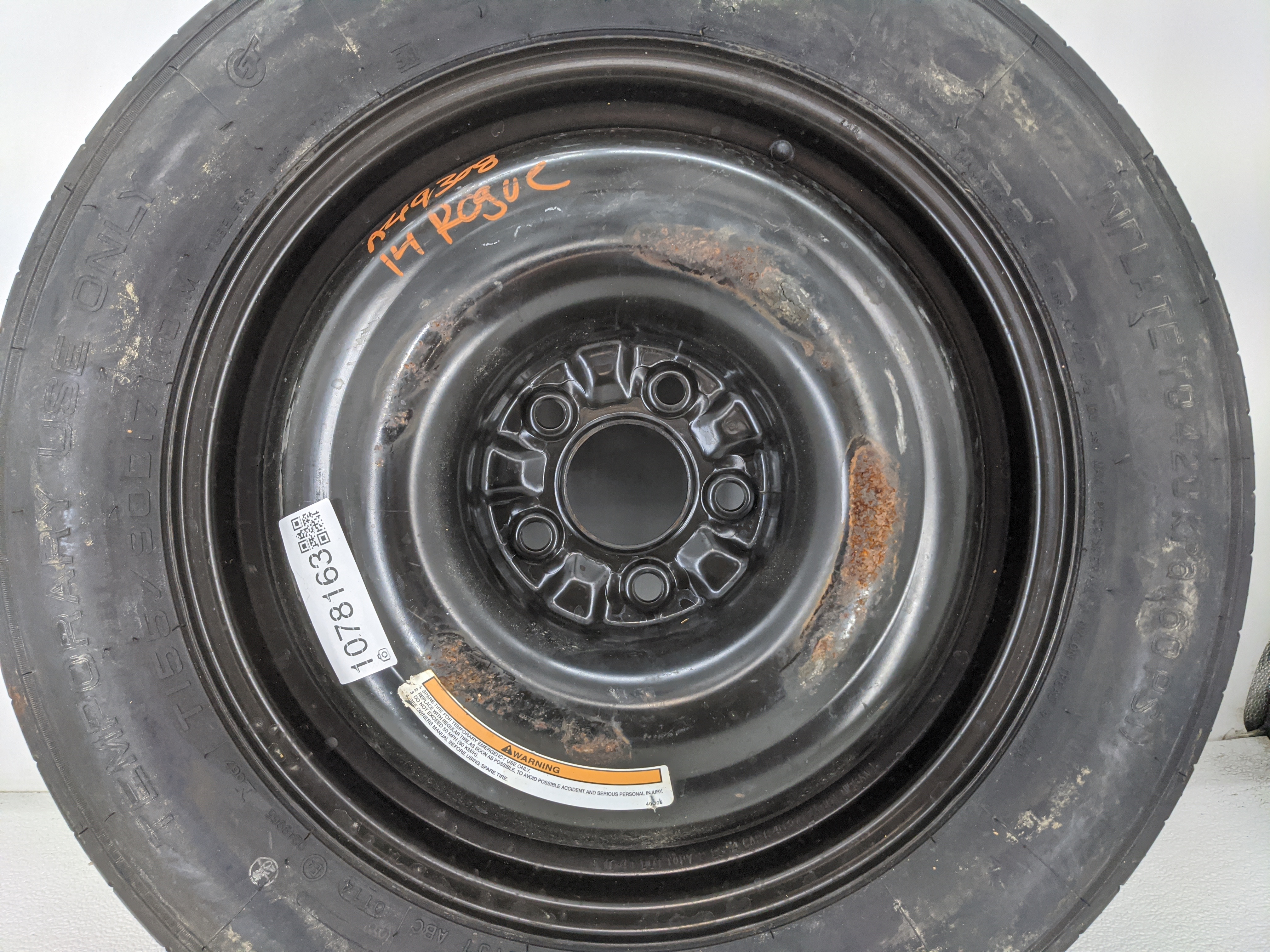 Picture of 2017-2022 Honda Cr-v Spare Donut Tire Wheel Rim Oem 1078163