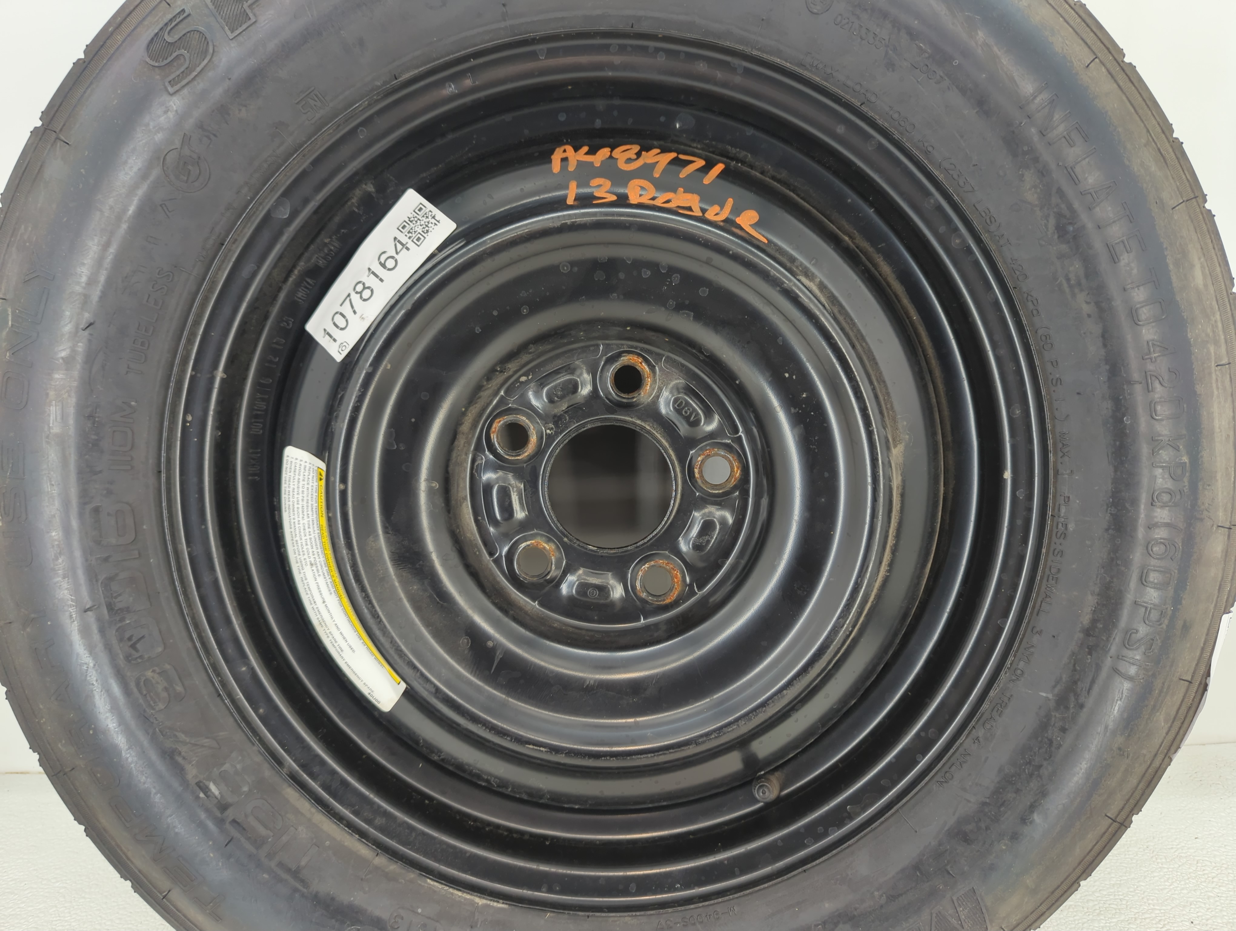 Picture of 2016-2021 Hyundai Tucson Spare Donut Tire Wheel Rim Oem 1078164