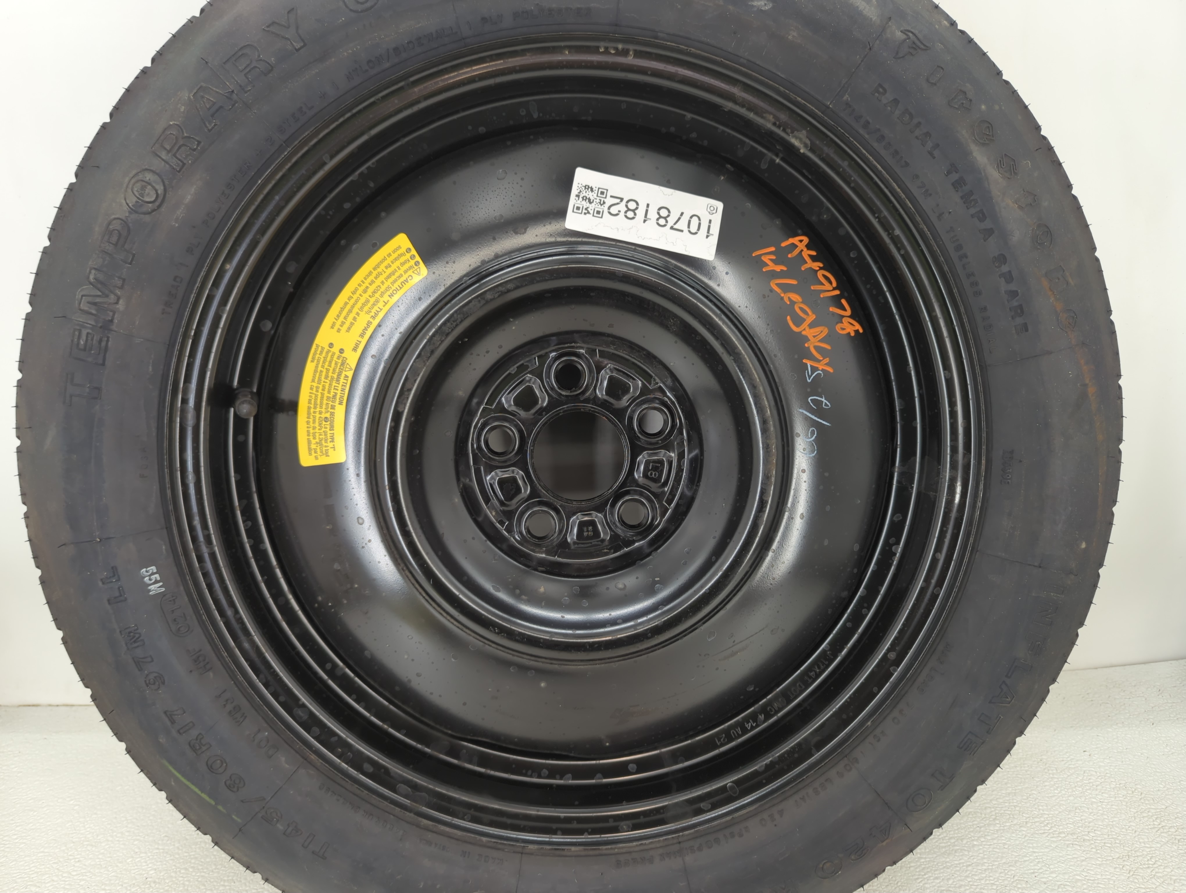 Picture of Dodge Caravan Spare Donut Tire Wheel Rim Oem 1078182