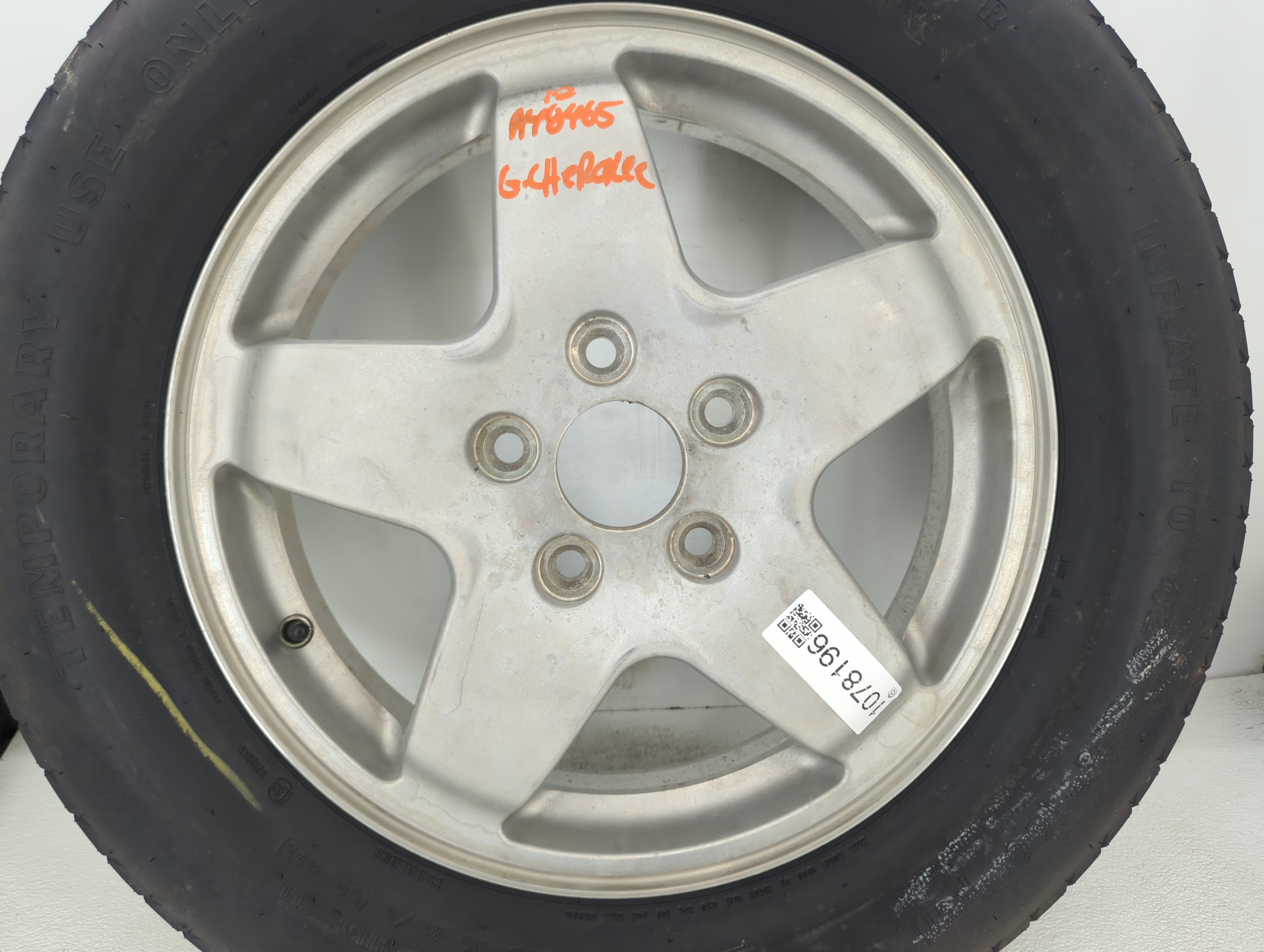 2018-2022 Jeep Grand Cherokee Spare Donut Tire Wheel Rim Oem 1078196 - Oemusedautoparts1.com
