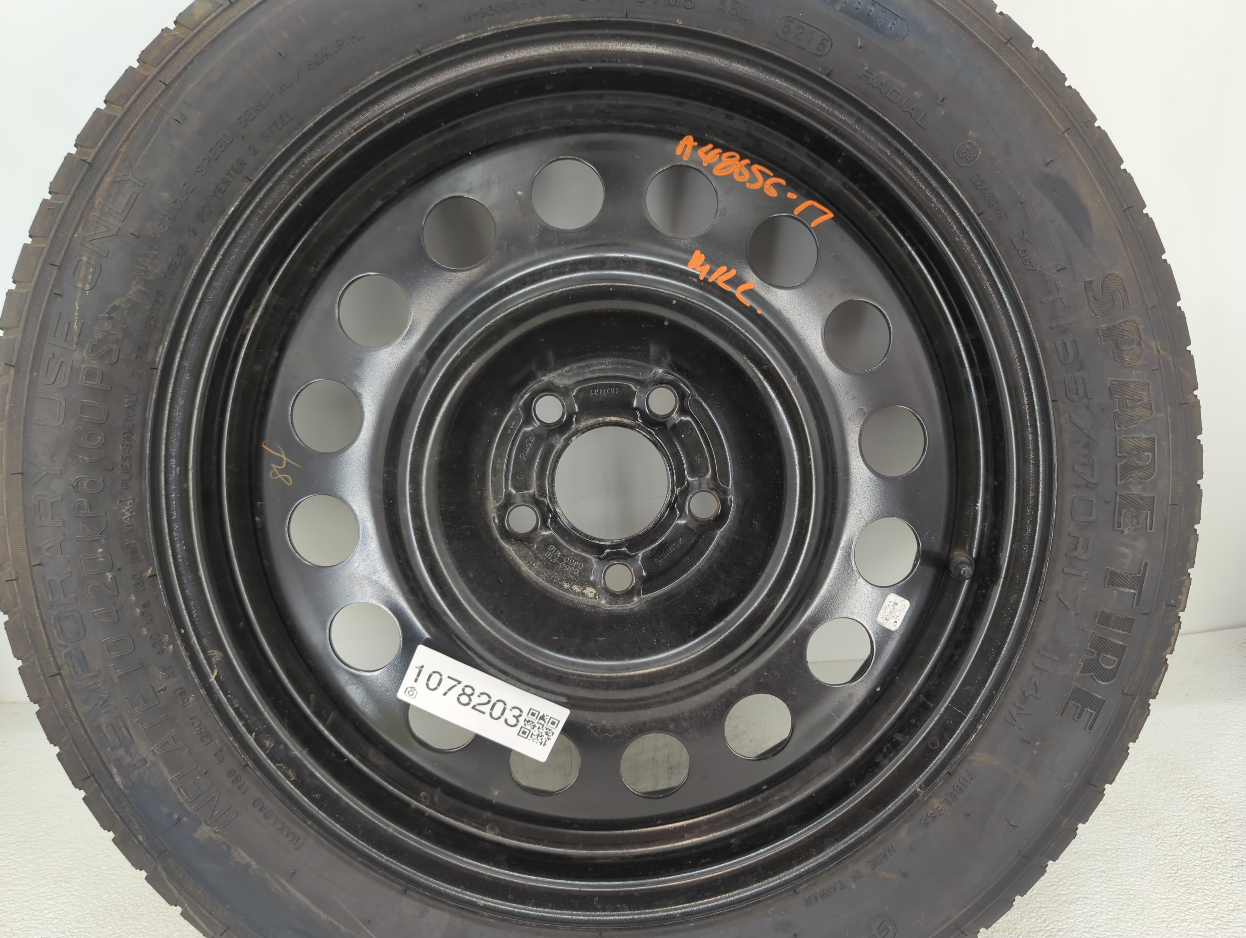 2009-2017 Volkswagen Cc Spare Donut Tire Wheel Rim Oem 1078203 - Oemusedautoparts1.com