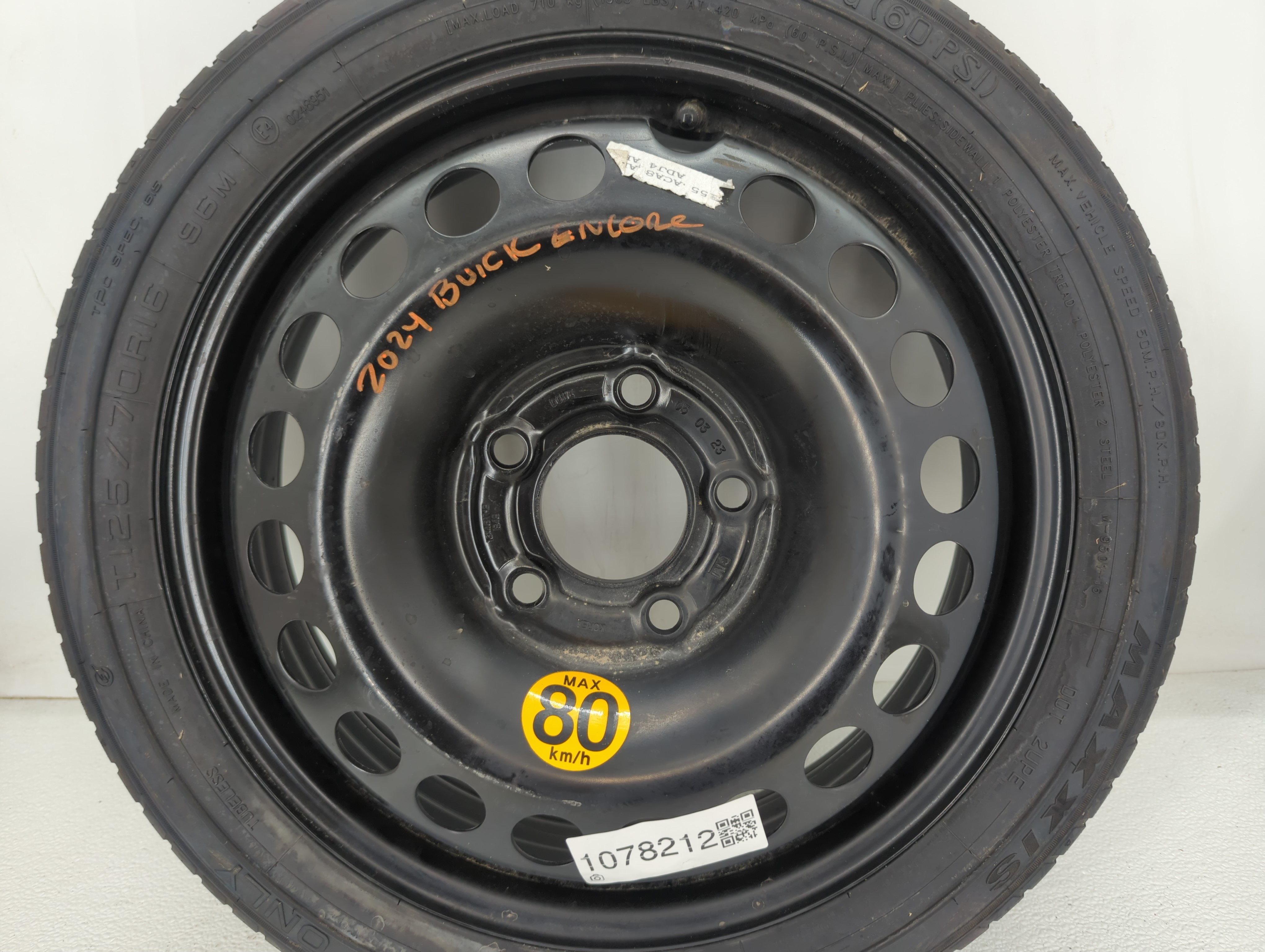 2013-2022 Buick Encore Spare Donut Tire Wheel Rim Oem 1078212 - Oemusedautoparts1.com