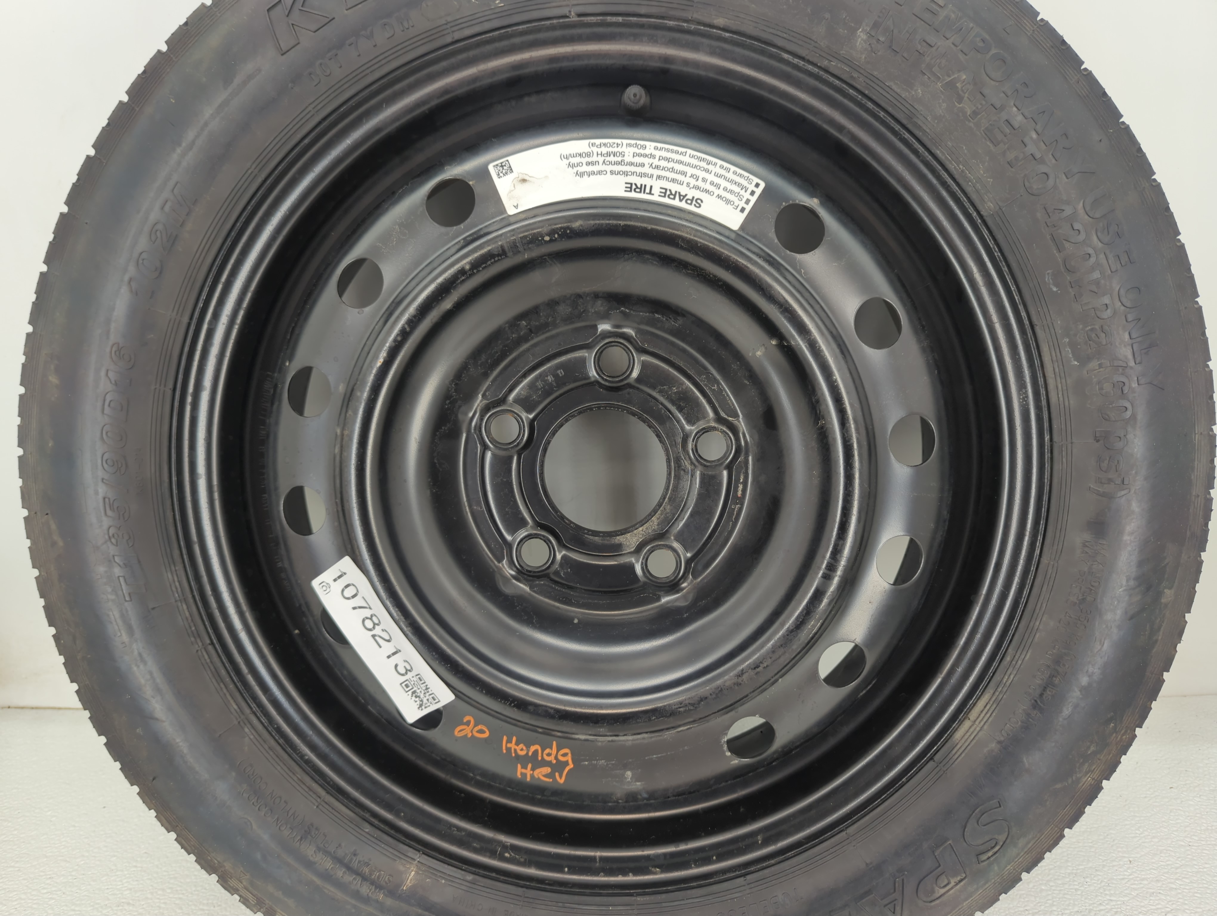 Picture of 2016-2022 Honda Hr-v Spare Donut Tire Wheel Rim Oem 1078213