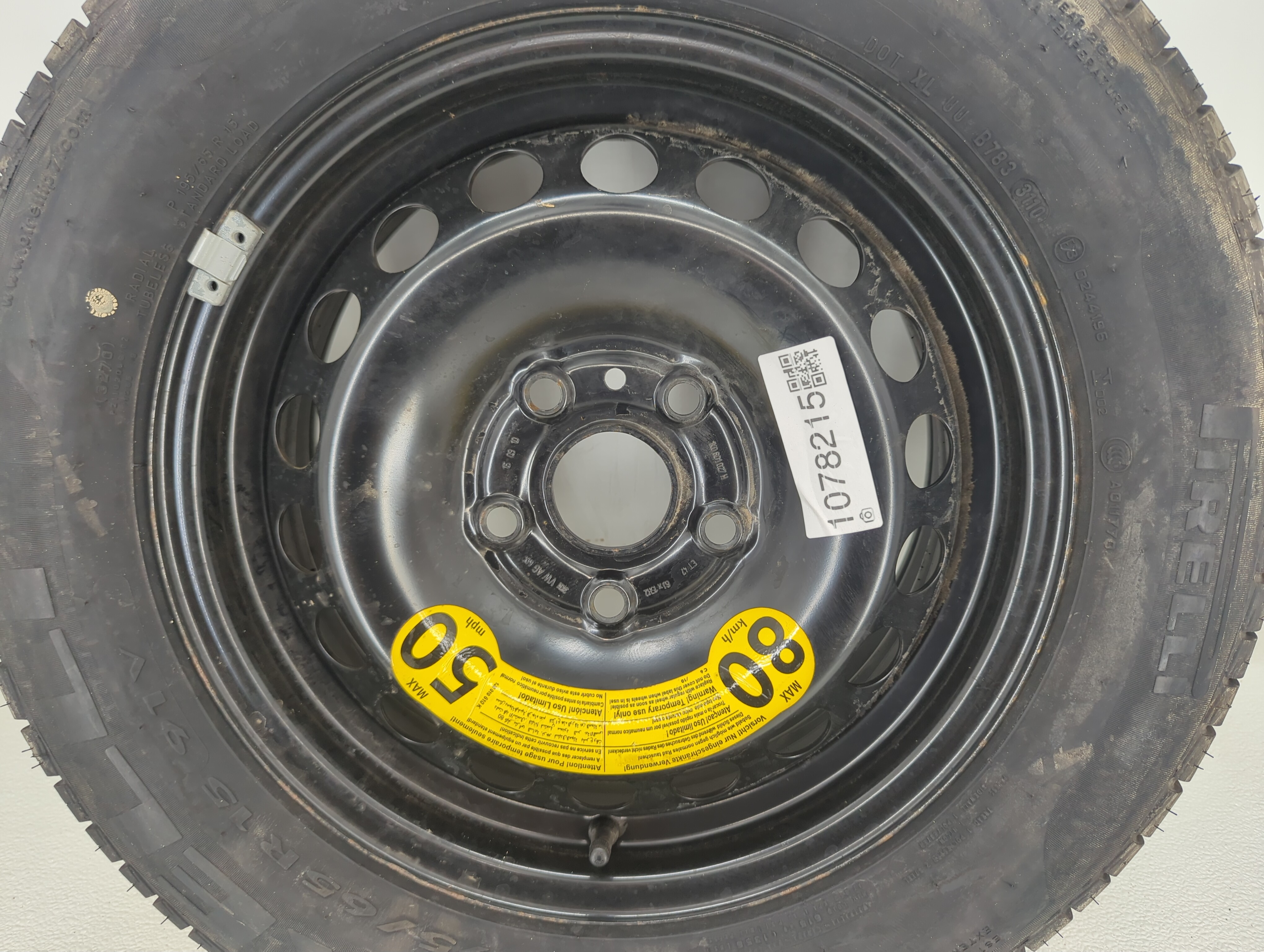 2006-2016 Volkswagen Jetta Spare Donut Tire Wheel Rim Oem 1078215 - Oemusedautoparts1.com