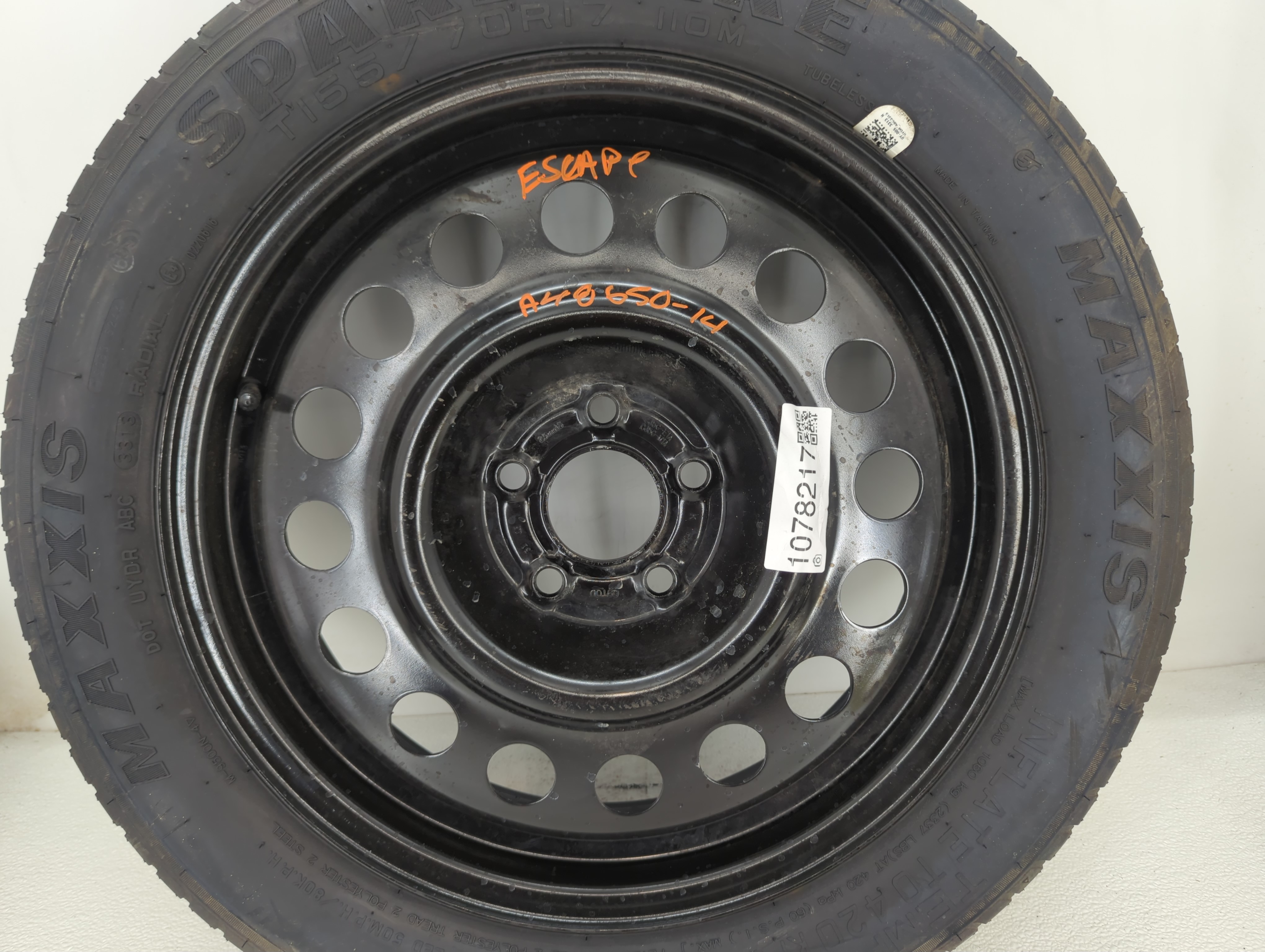 2013-2019 Ford Escape Spare Donut Tire Wheel Rim Oem 1078217 - Oemusedautoparts1.com