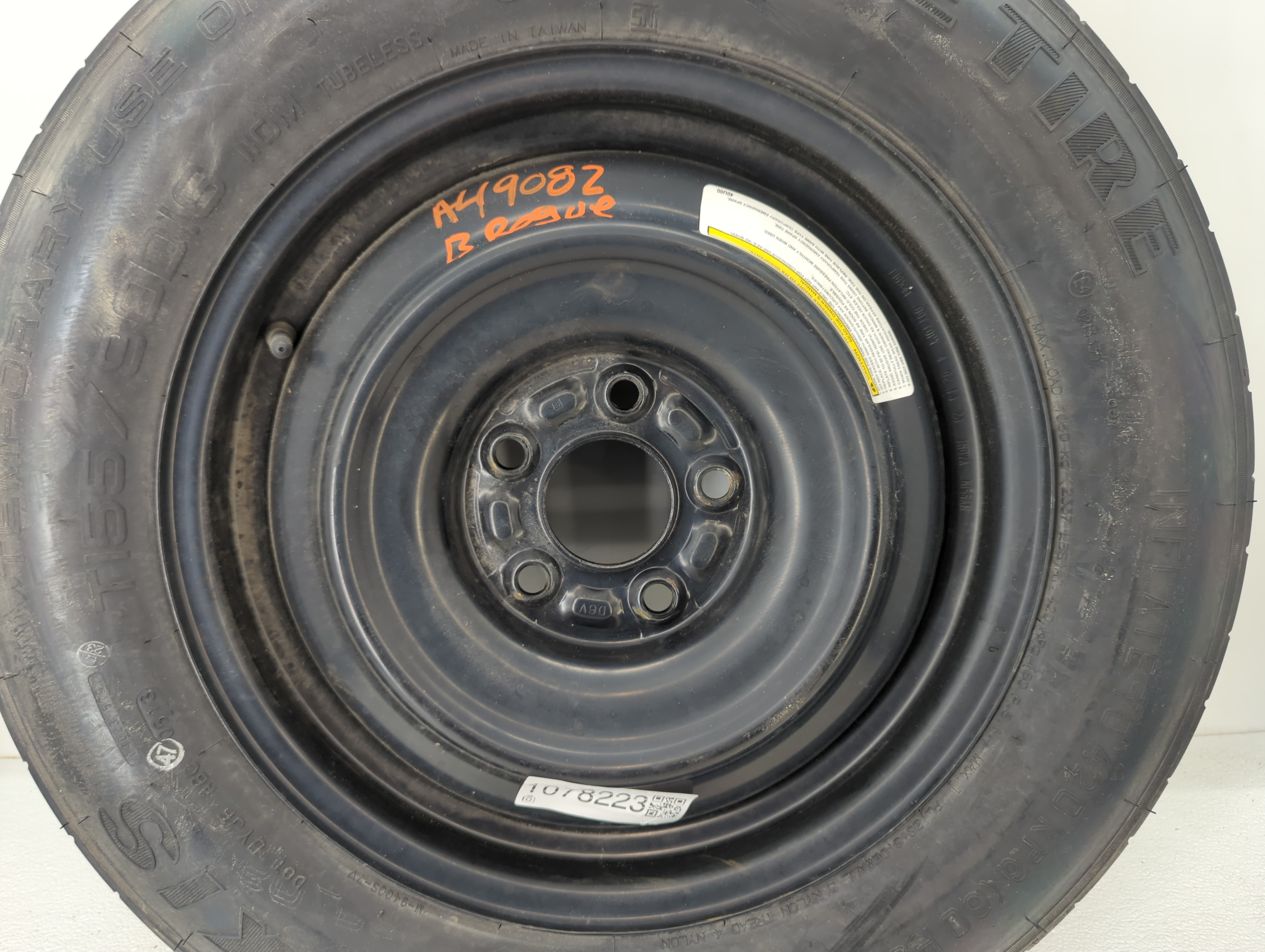 2010-2020 Nissan Rogue Spare Donut Tire Wheel Rim Oem 1078223 - Oemusedautoparts1.com