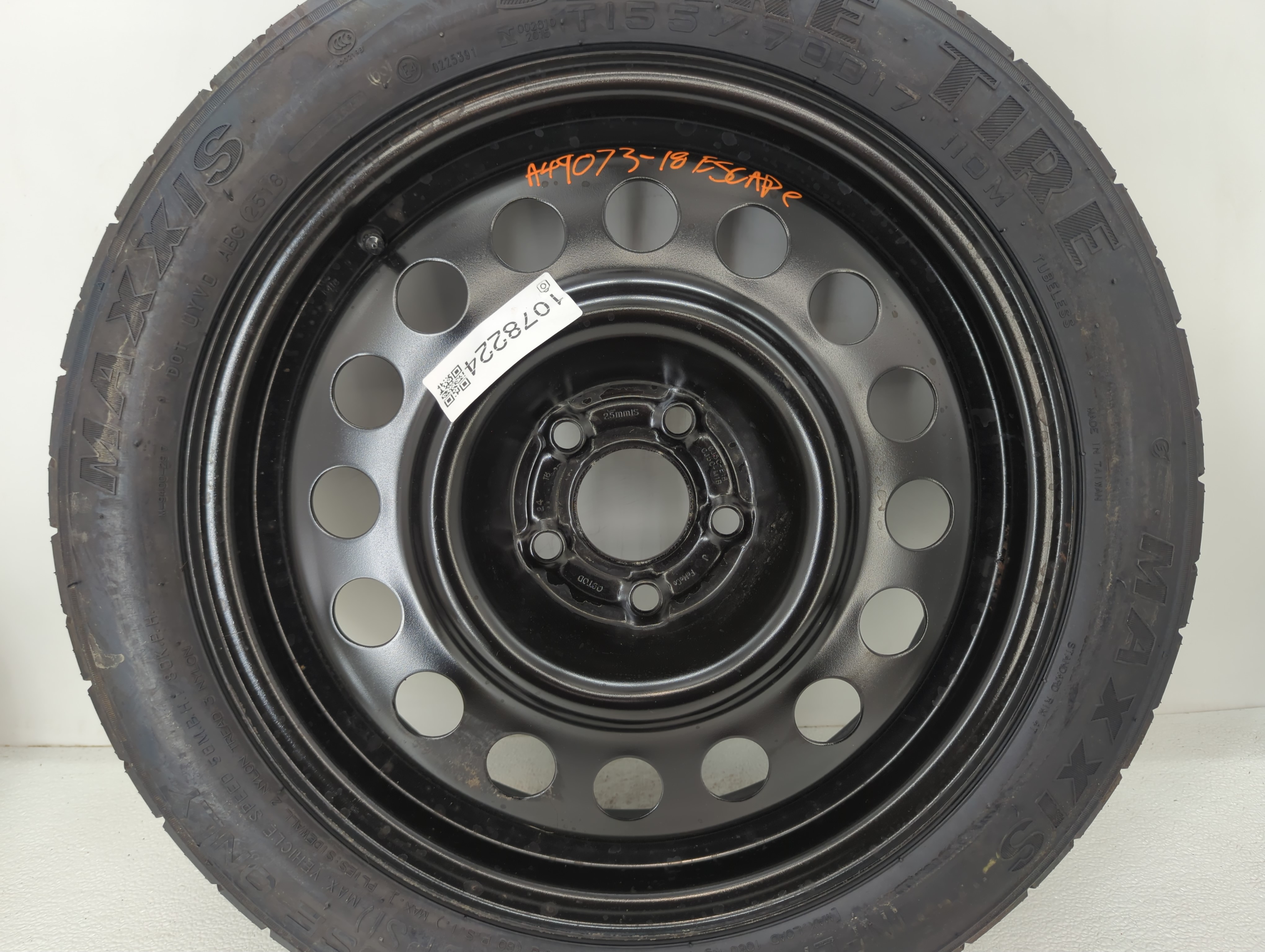 Picture of 2013-2019 Ford Escape Spare Donut Tire Wheel Rim Oem 1078224