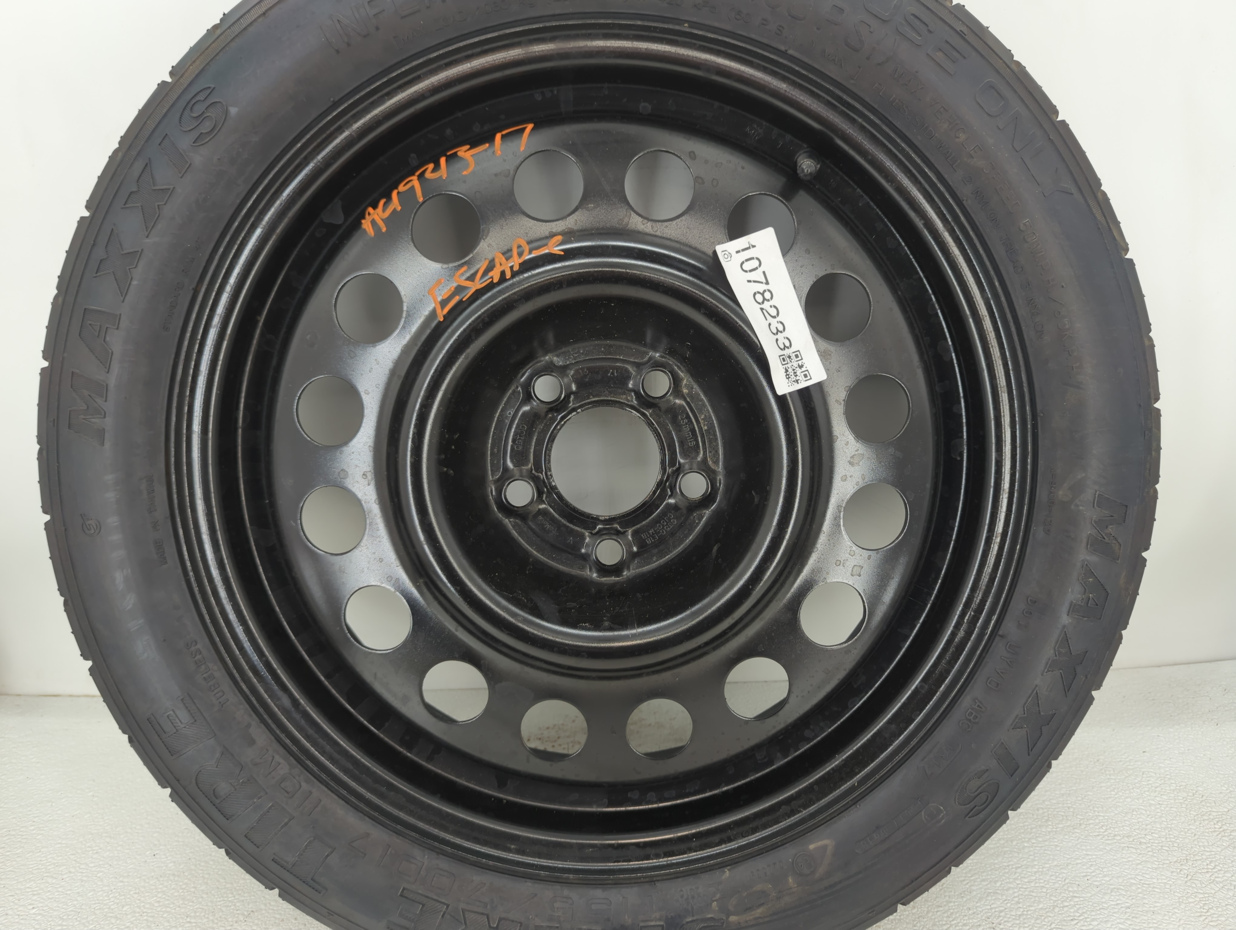 2013-2019 Ford Escape Spare Donut Tire Wheel Rim Oem 1078233 - Oemusedautoparts1.com