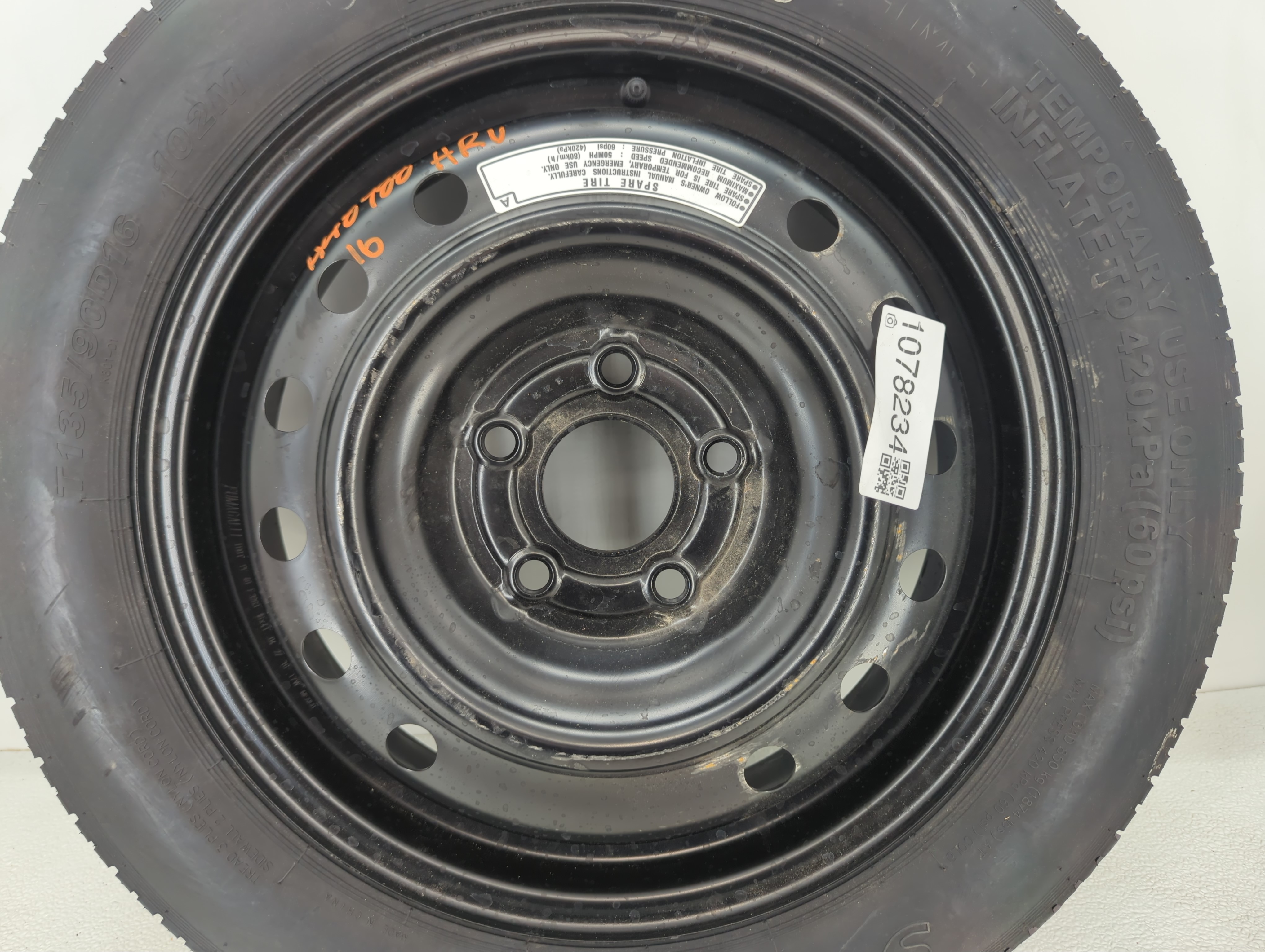 2016-2022 Honda Hr-v Spare Donut Tire Wheel Rim Oem 1078234 - Oemusedautoparts1.com
