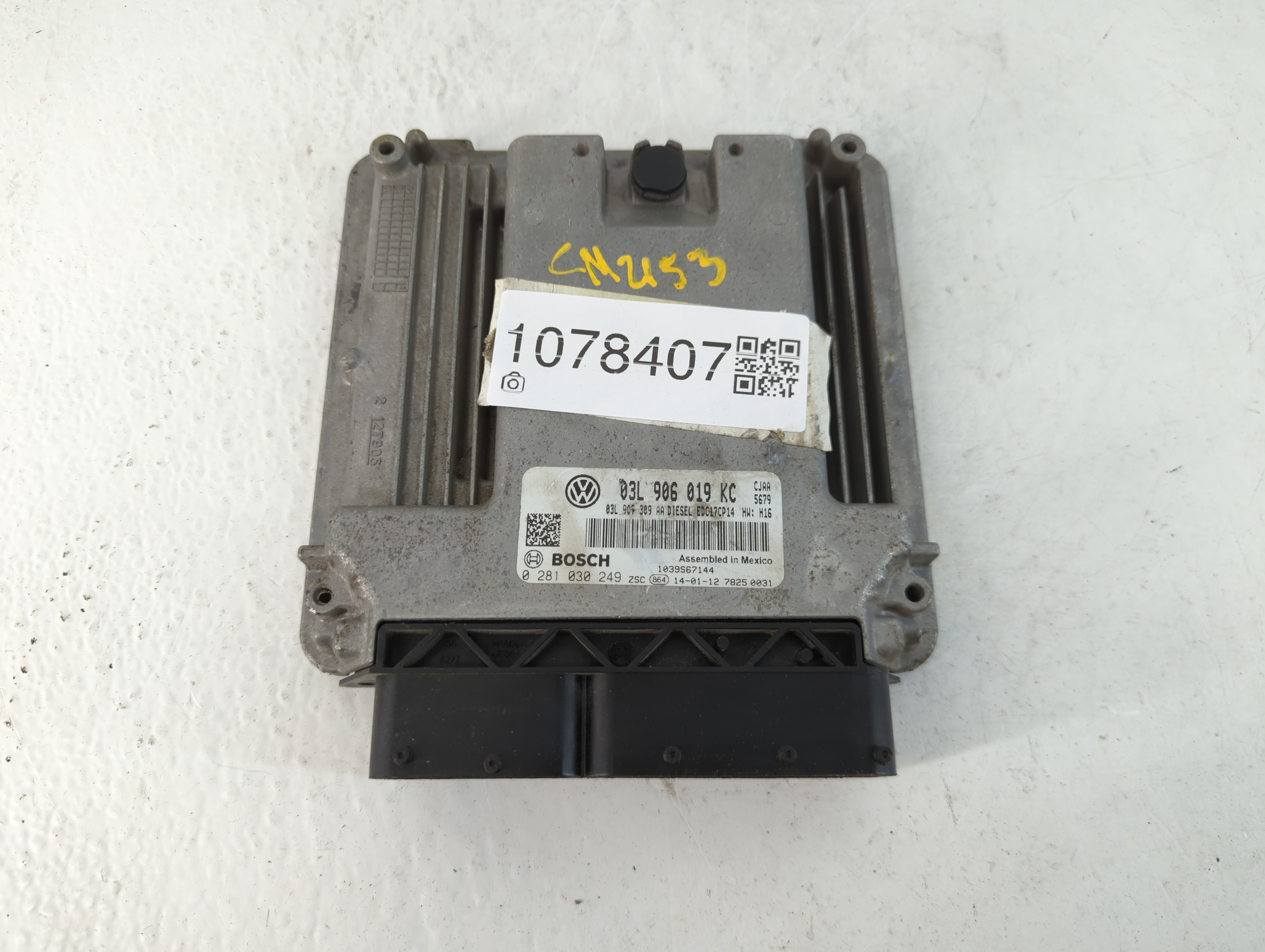 2013-2014 Volkswagen Jetta Engine Control Computer Ecu Pcm Ecm Pcu Oem 1078407 - Oemusedautoparts1.com