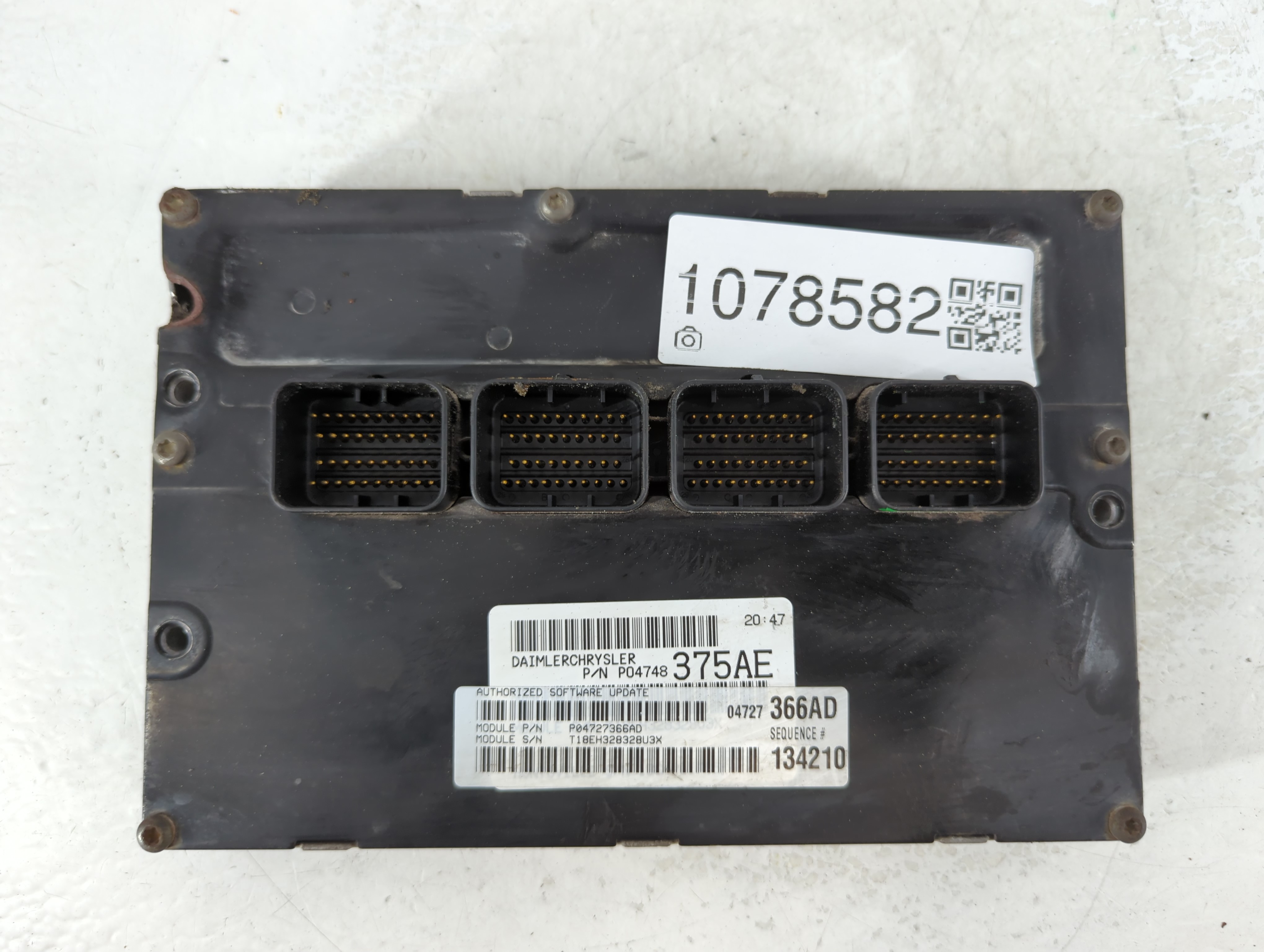 Picture of Dodge Caravan Engine Control Computer Ecu Pcm Ecm Pcu Oem P04748375ae 1078582