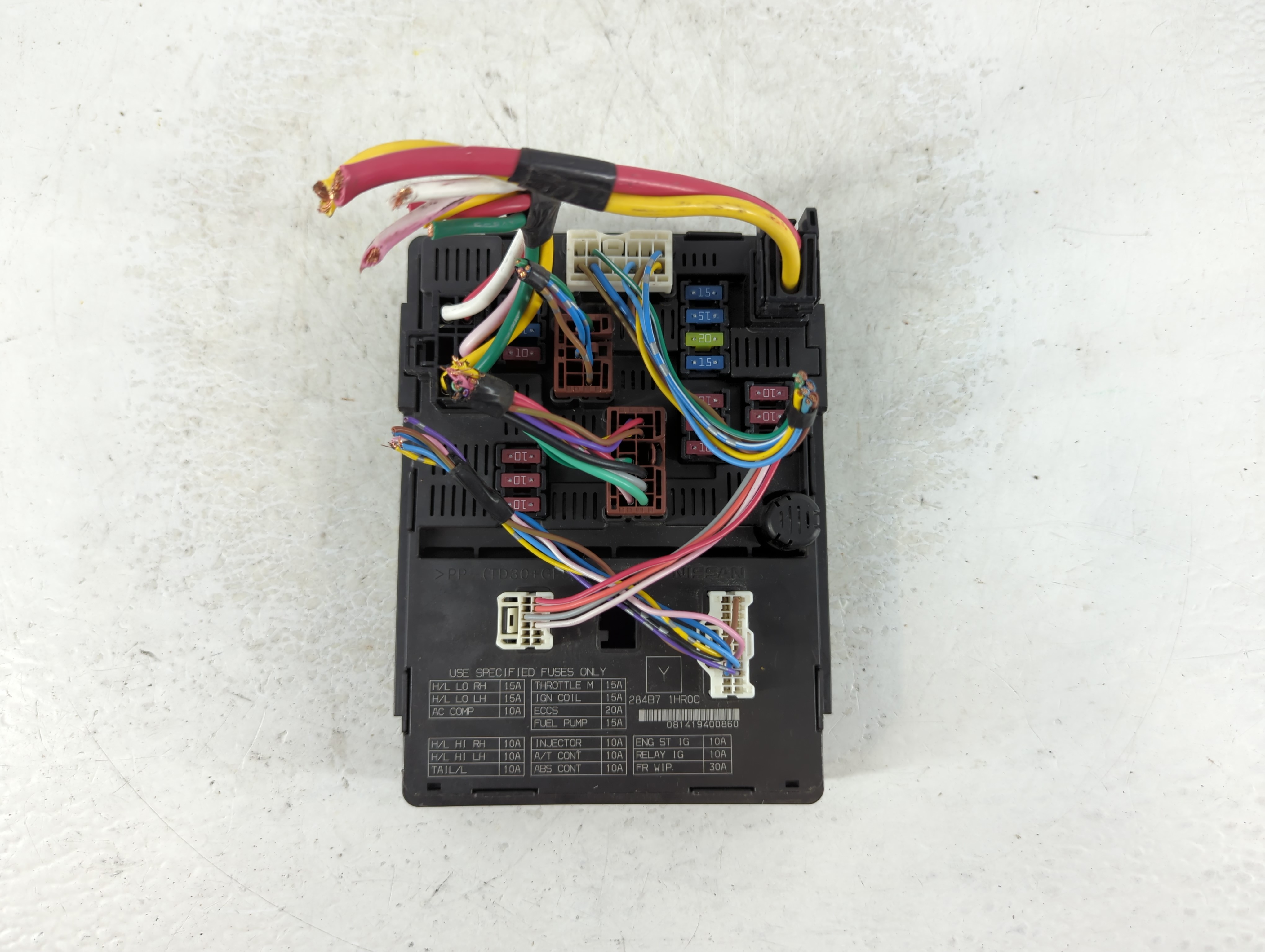 2013-2019 Nissan Versa Fusebox Fuse Box Relay Module 284b7 1hr0c 1080713 - Oemusedautoparts1.com