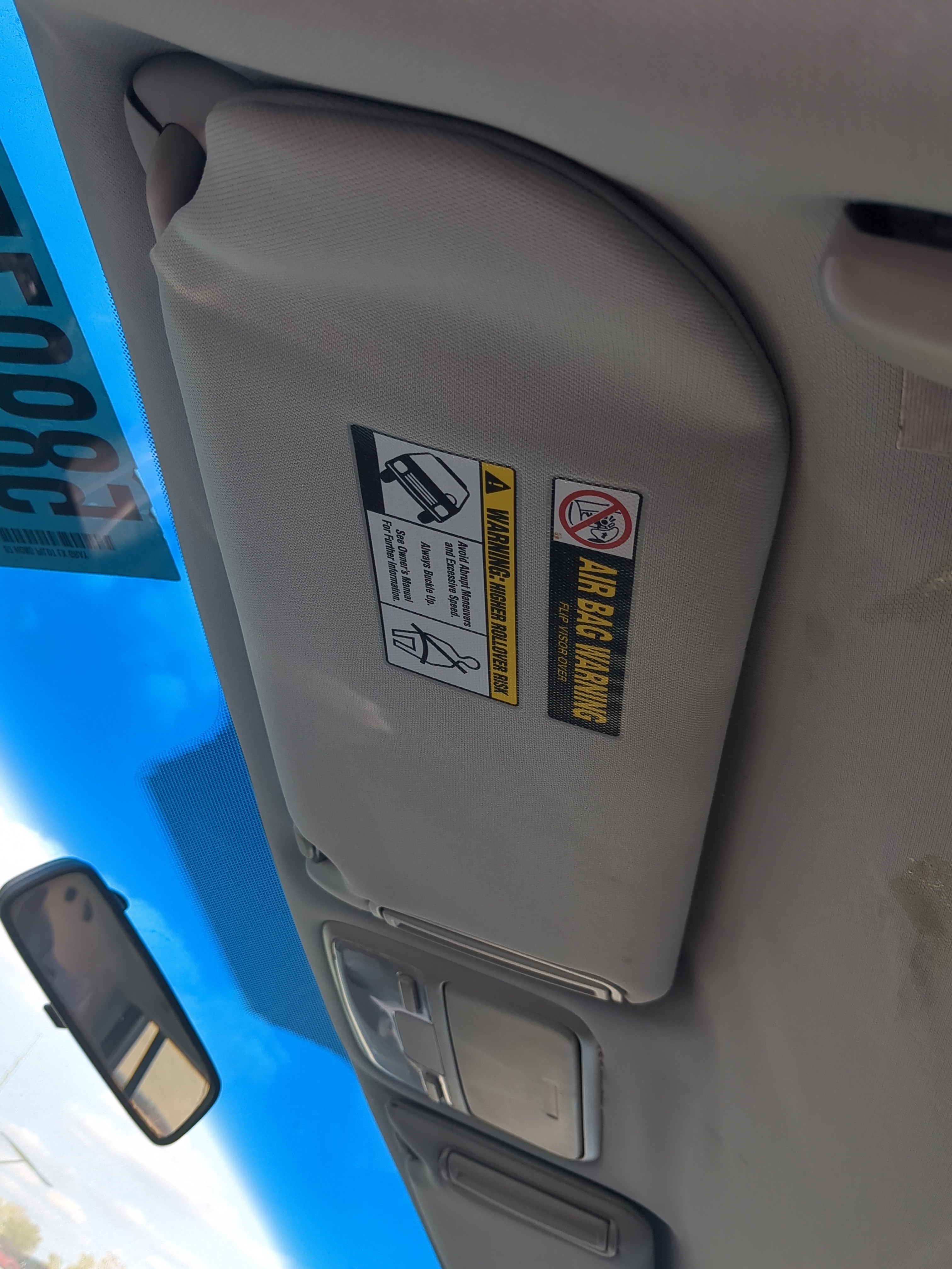 Picture of 2006-2008 Honda Pilot Driver Sun Visor Mirror Left Sunvisor 1081333