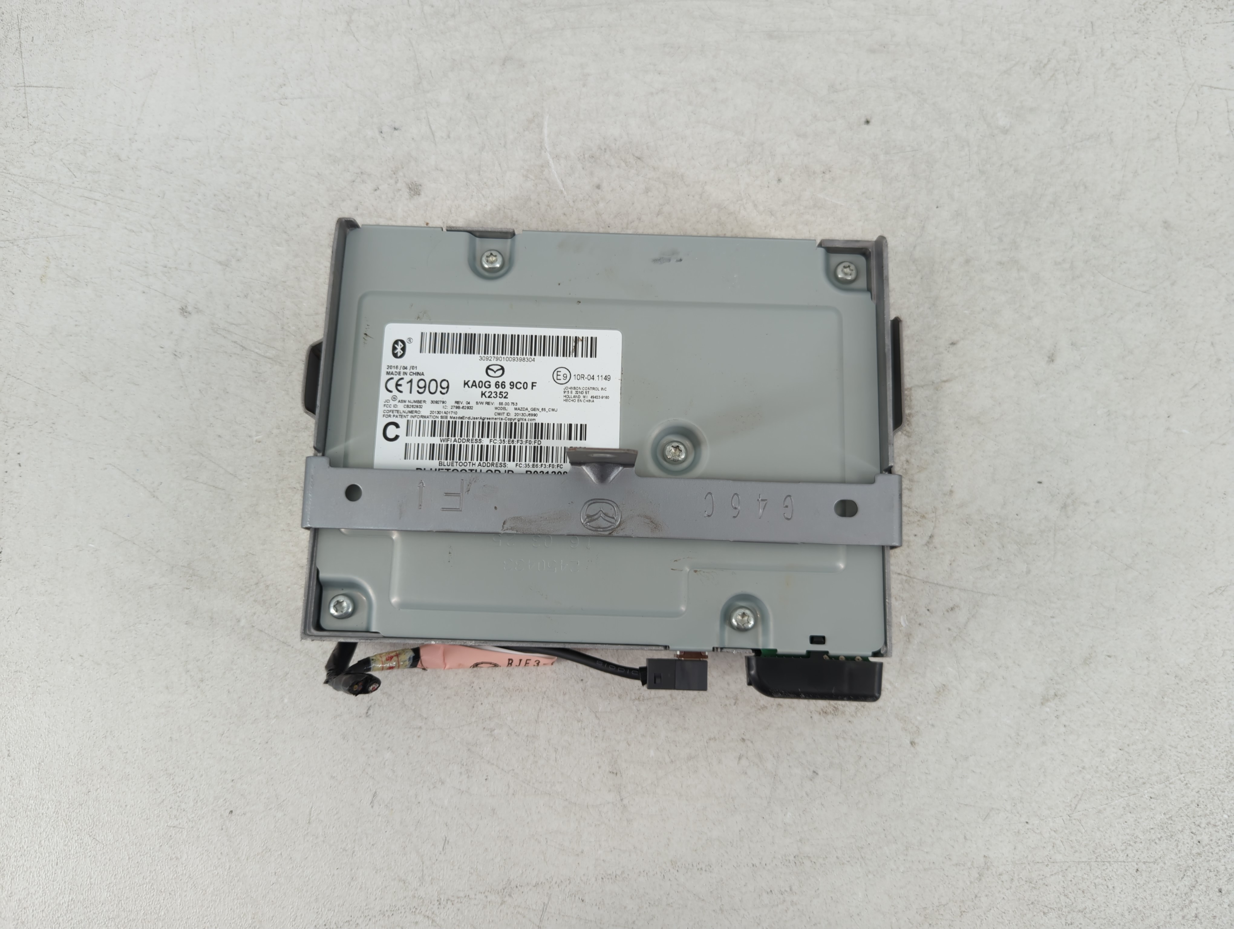 2016-2020 Mazda 6 Am Fm Cd Player Radio Receiver 1082039 - Oemusedautoparts1.com