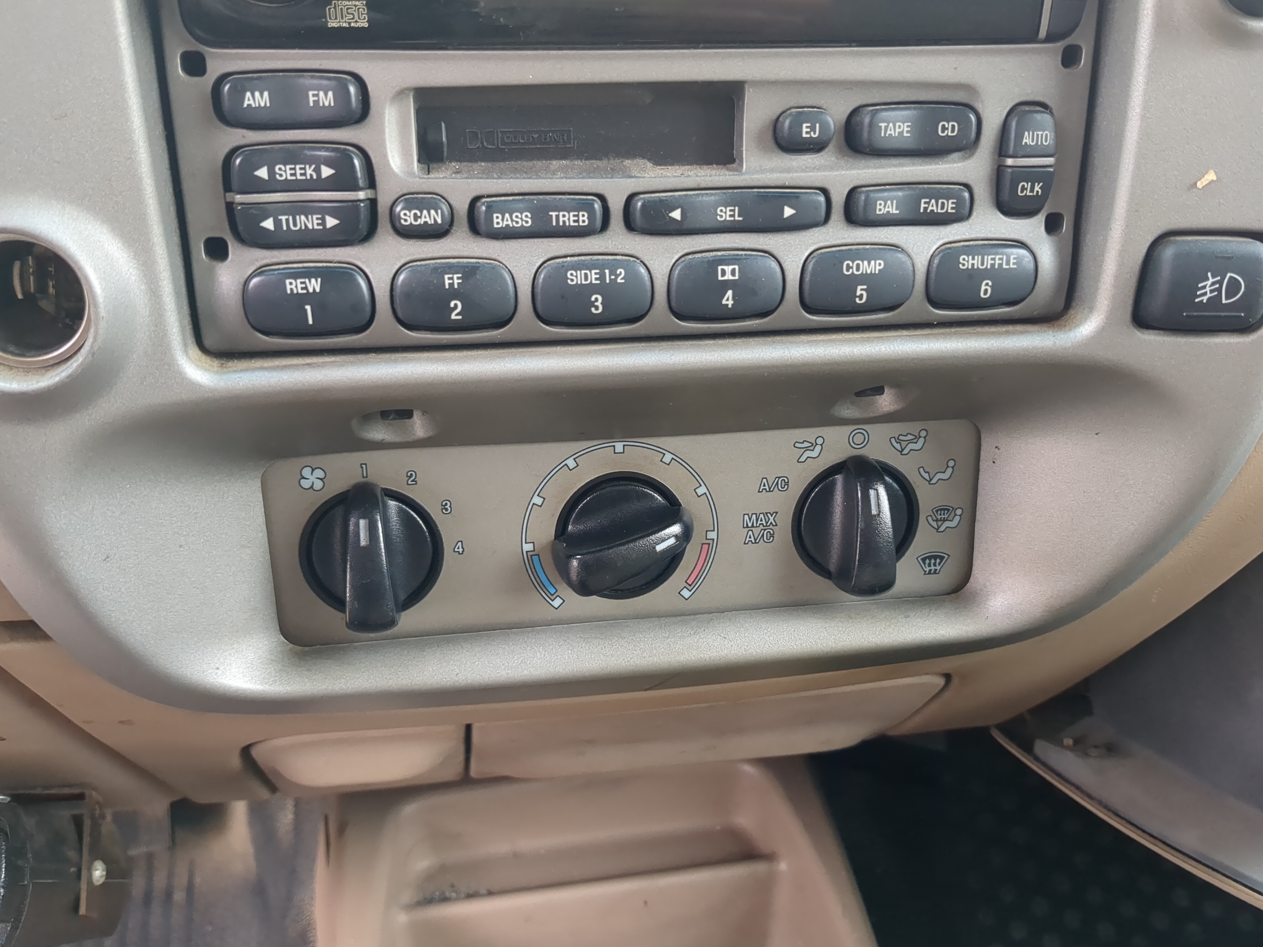 2001-2002 Ford Explorer Sport Trac Ac Heater Climate Control 1083002 - Oemusedautoparts1.com