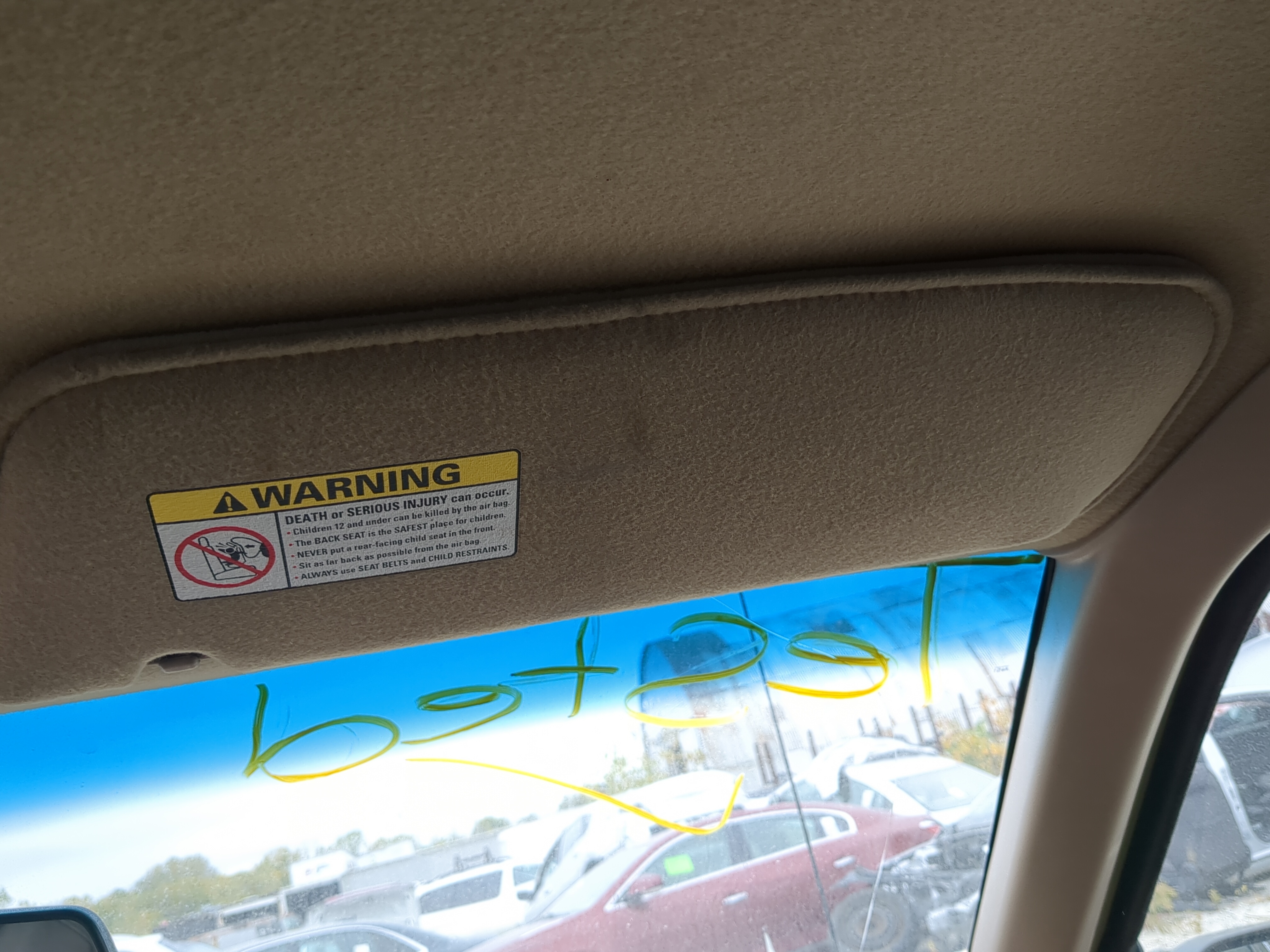 Picture of 2001 Ford Explorer Sport Trac Passenger Sun Visor Mirror Right Sunvisor 1083050