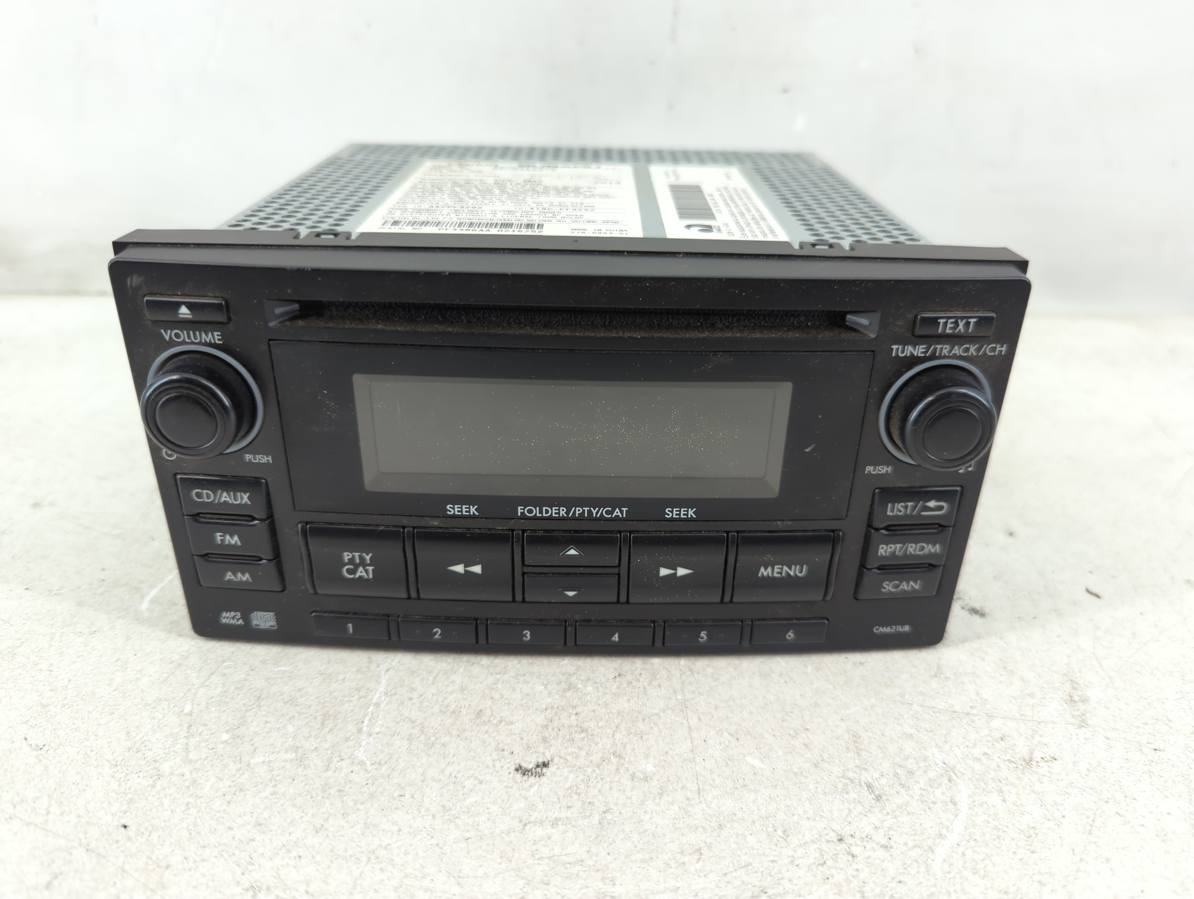 2012-2014 Subaru Impreza Am Fm Cd Player Radio Receiver 1084782 - Oemusedautoparts1.com