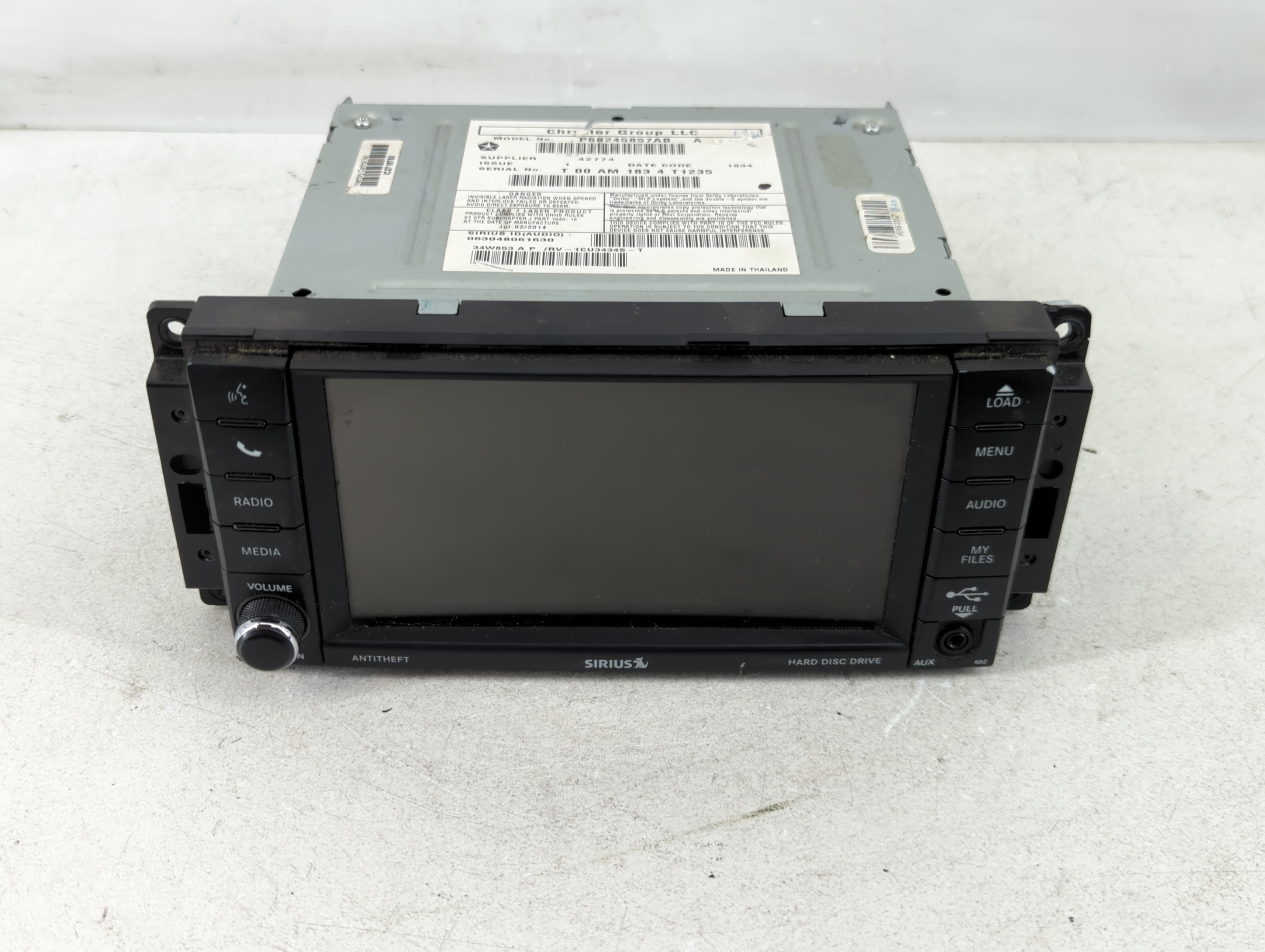 2012-2016 Chrysler Town & Country Am Fm Cd Player Radio Receiver 1084783 - Oemusedautoparts1.com