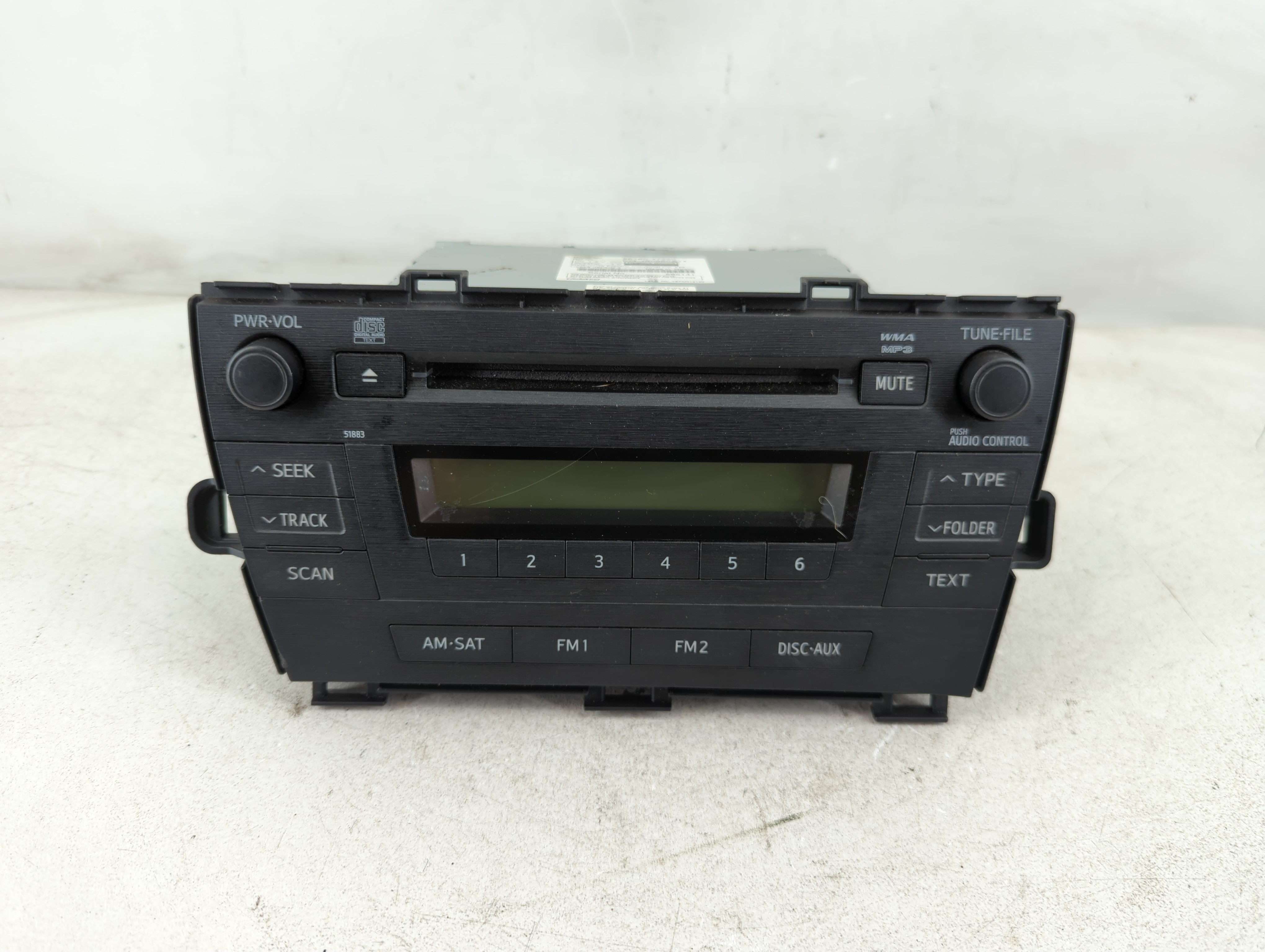 2010-2011 Toyota Prius Am Fm Cd Player Radio Receiver 1084875 - Oemusedautoparts1.com
