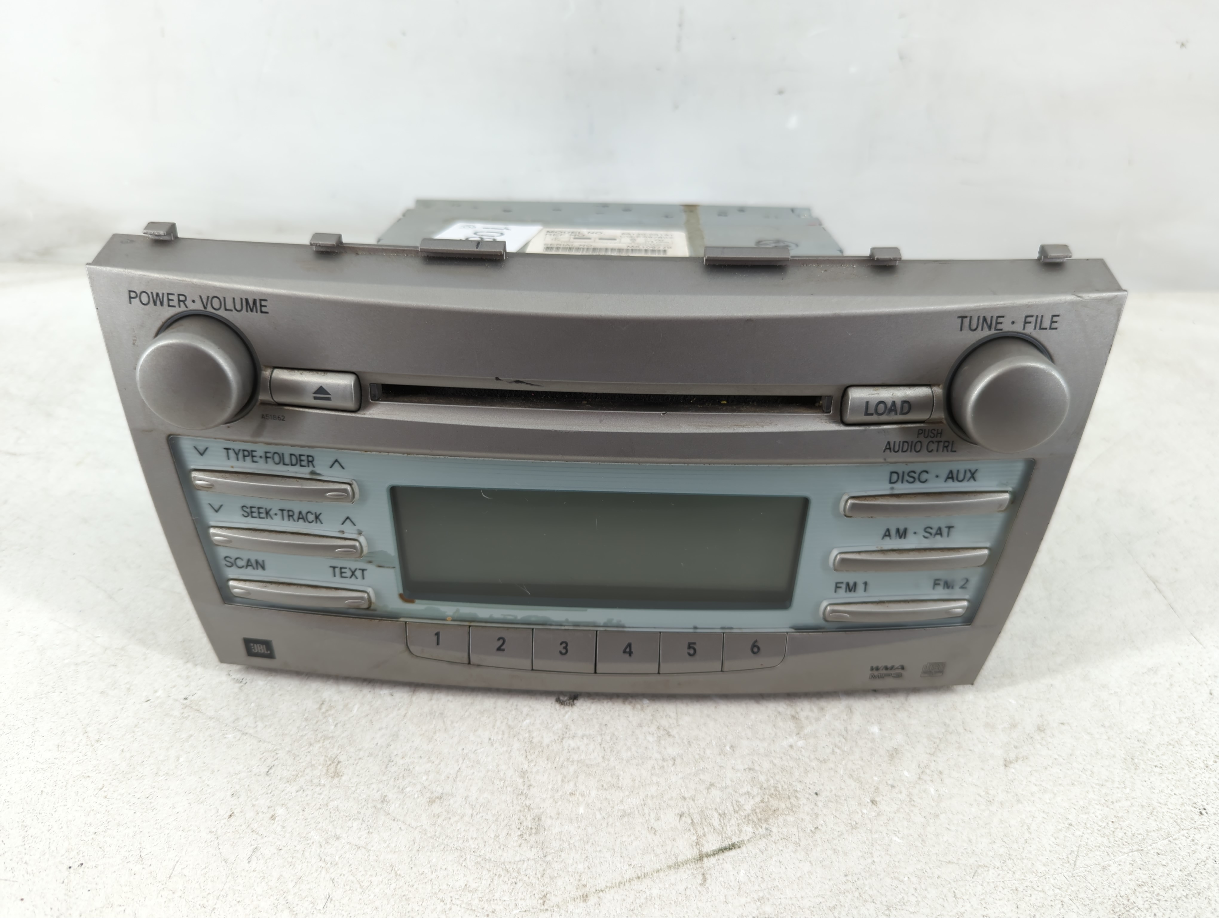 2007-2009 Toyota Camry Am Fm Cd Player Radio Receiver 1084907 - Oemusedautoparts1.com