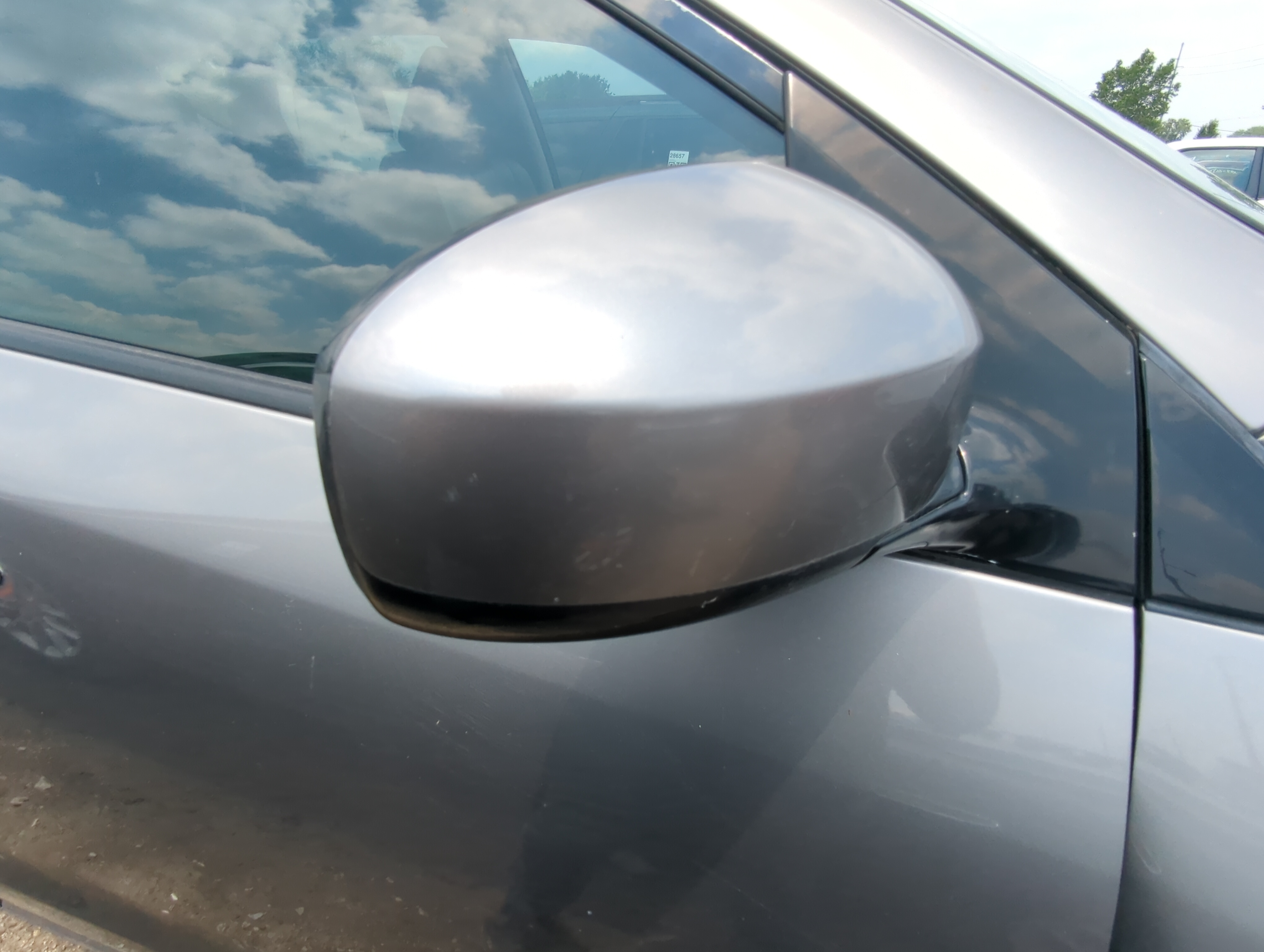 2009-2014 Nissan Murano Passenger Right Side View Power Door Mirror Grey 1085402 - Oemusedautoparts1.com