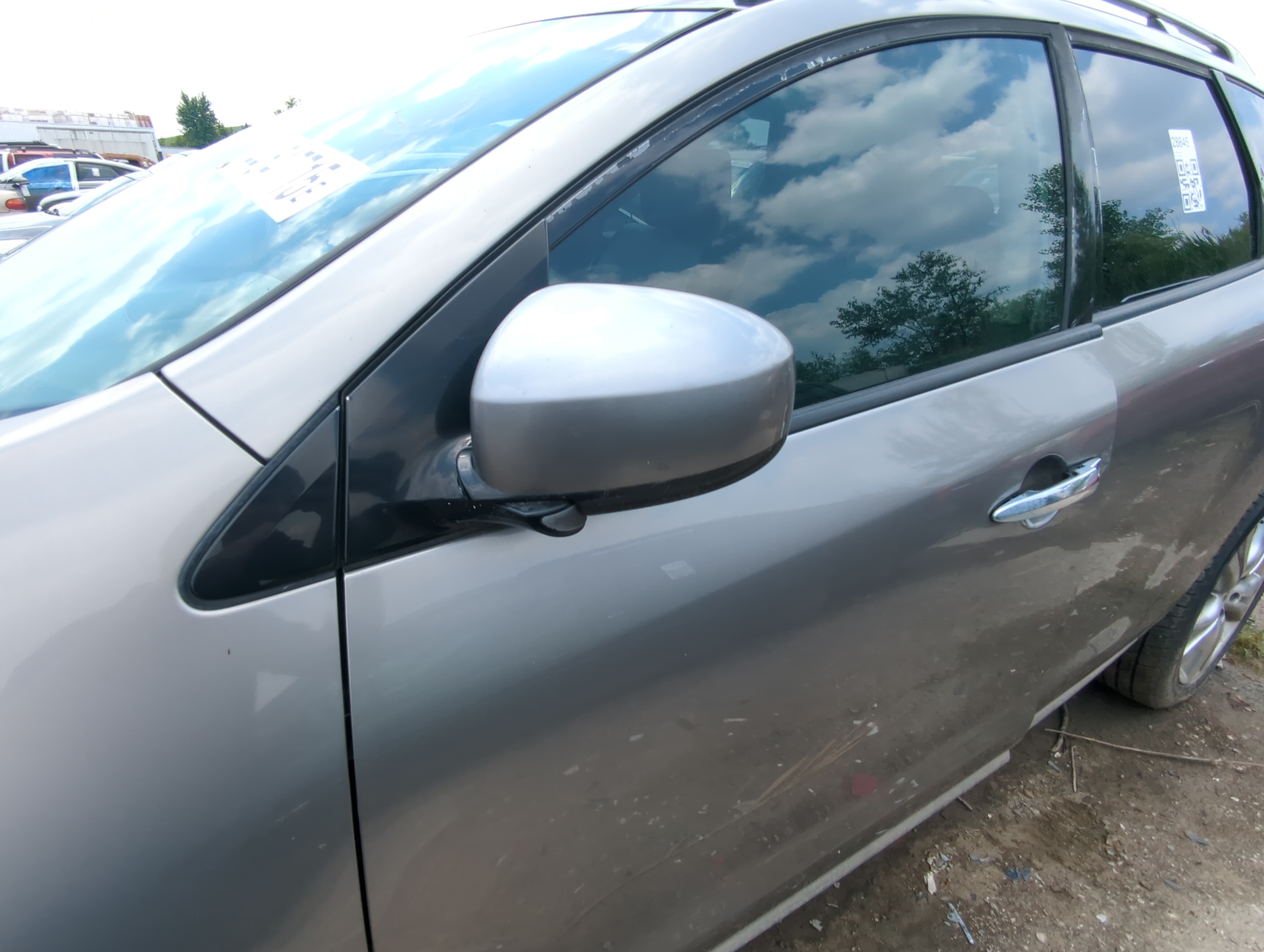 2009-2014 Nissan Murano Driver Left Side View Power Door Mirror Silver 1085403 - Oemusedautoparts1.com
