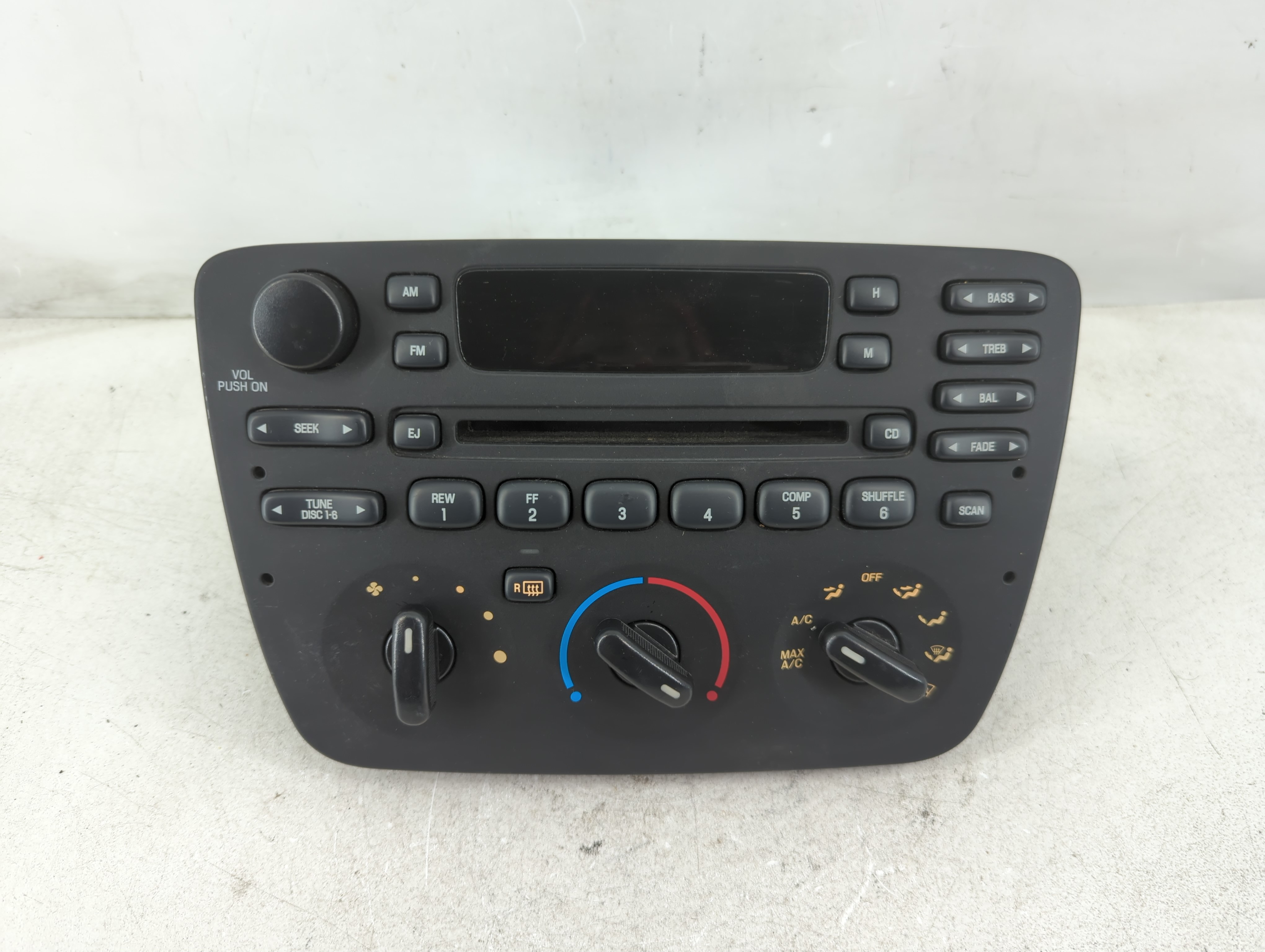 2001-2003 Ford Taurus Am Fm Cd Player Radio Receiver 1086407 - Oemusedautoparts1.com