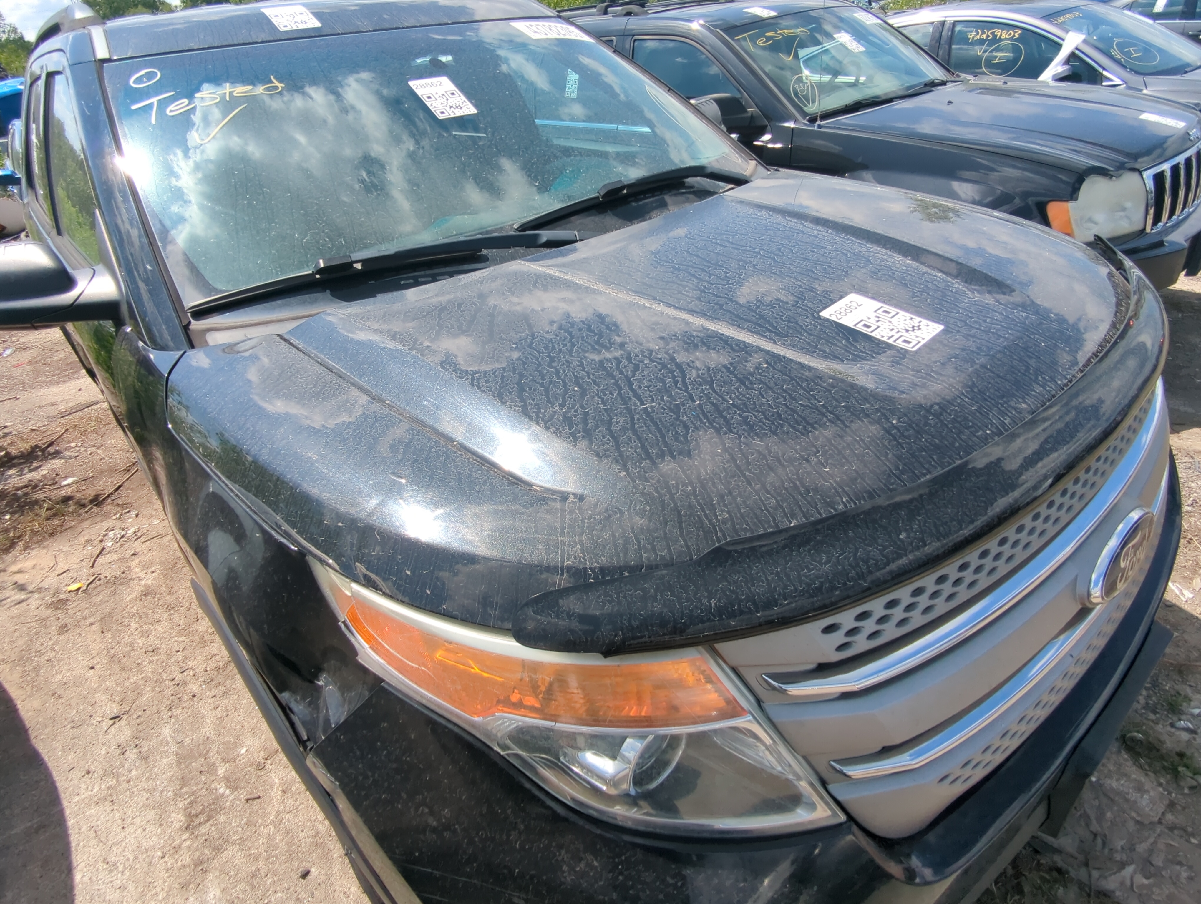 2011-2015 Ford Explorer Hood Oem 1087479 - Oemusedautoparts1.com