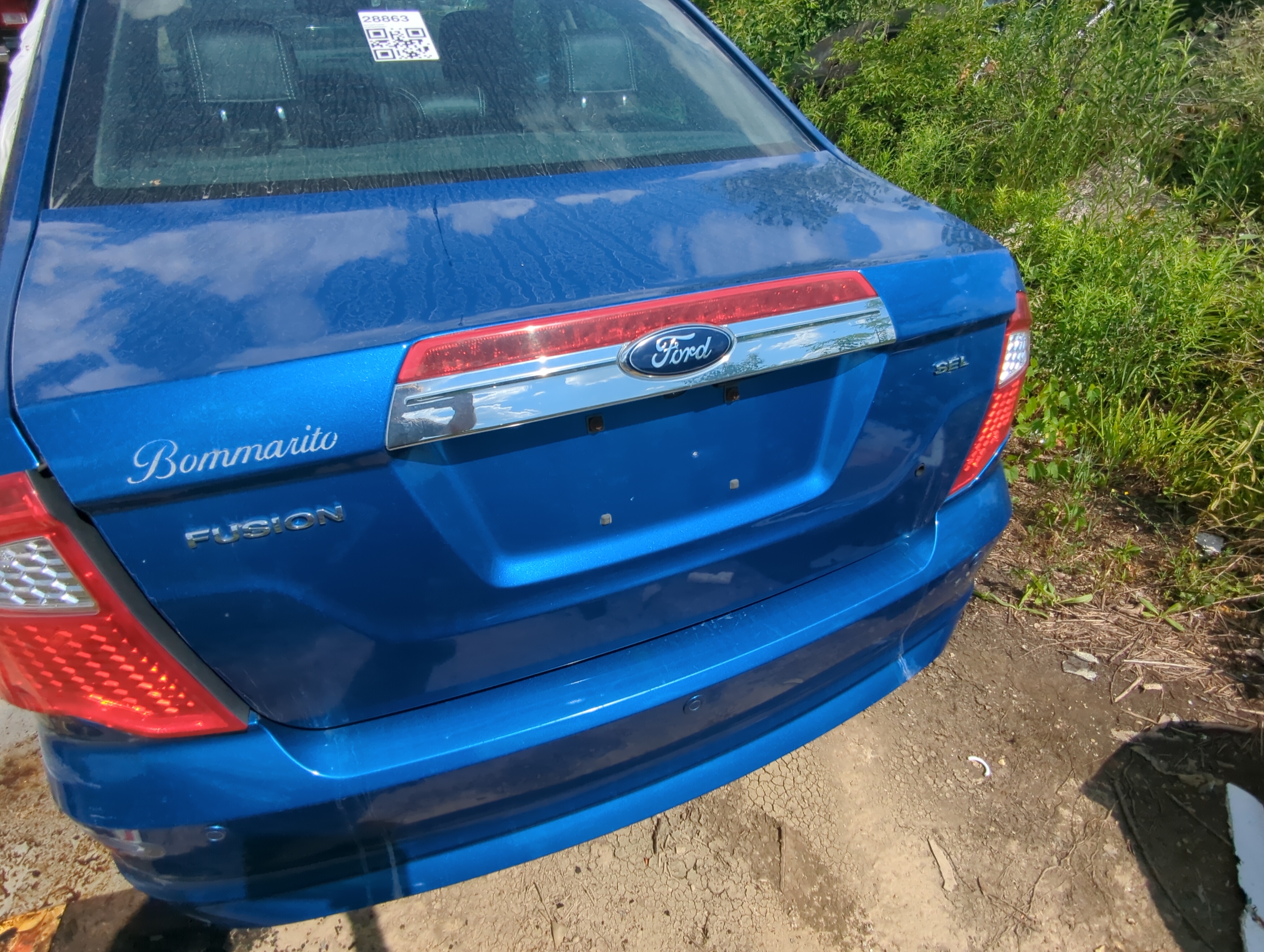 2010-2012 Ford Fusion Trunk/decklid/hatch/tailgate Oem 1087620 - Oemusedautoparts1.com