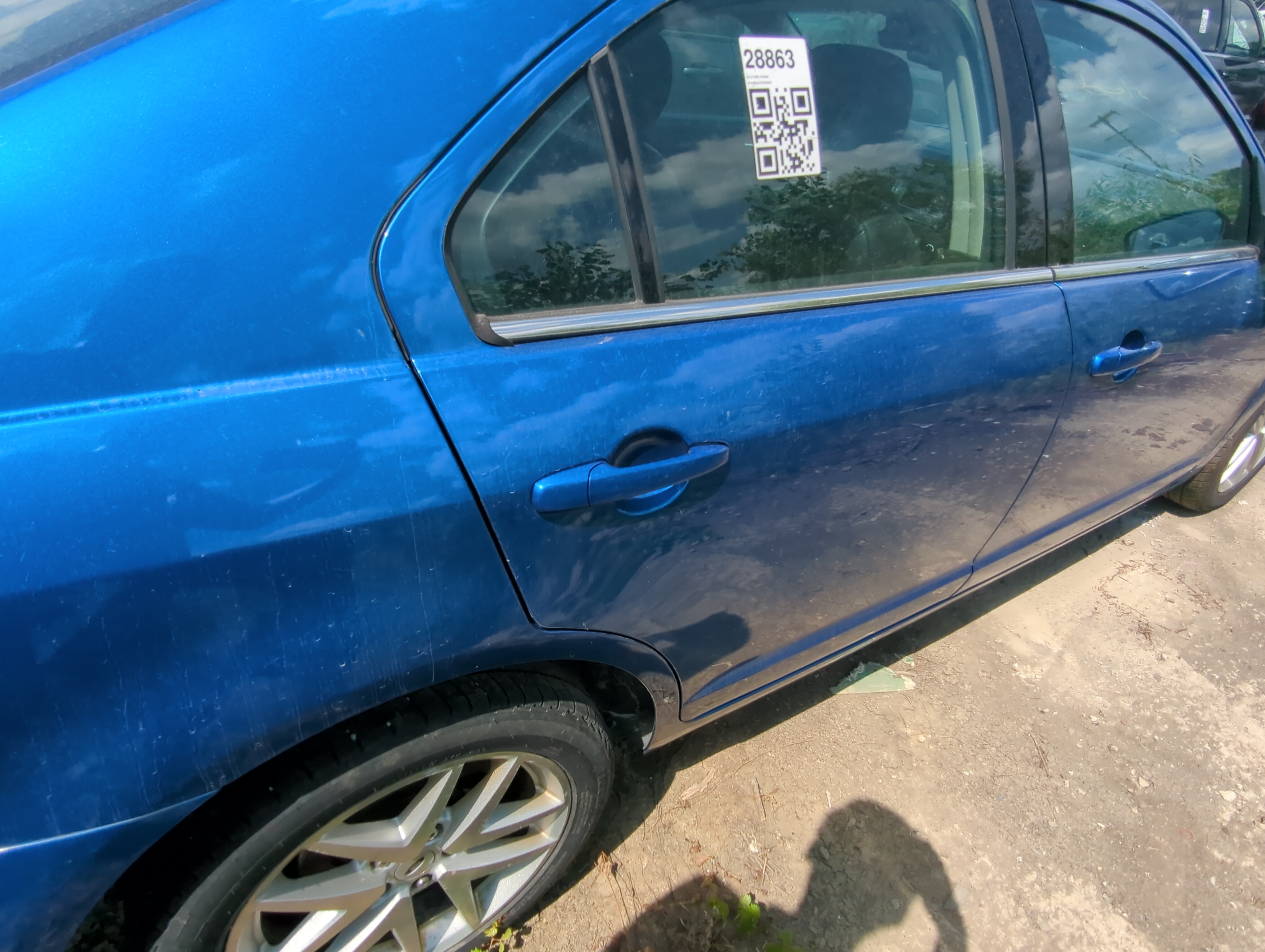 2006-2012 Ford Fusion Passenger Rear Door Oem 1087676 - Oemusedautoparts1.com