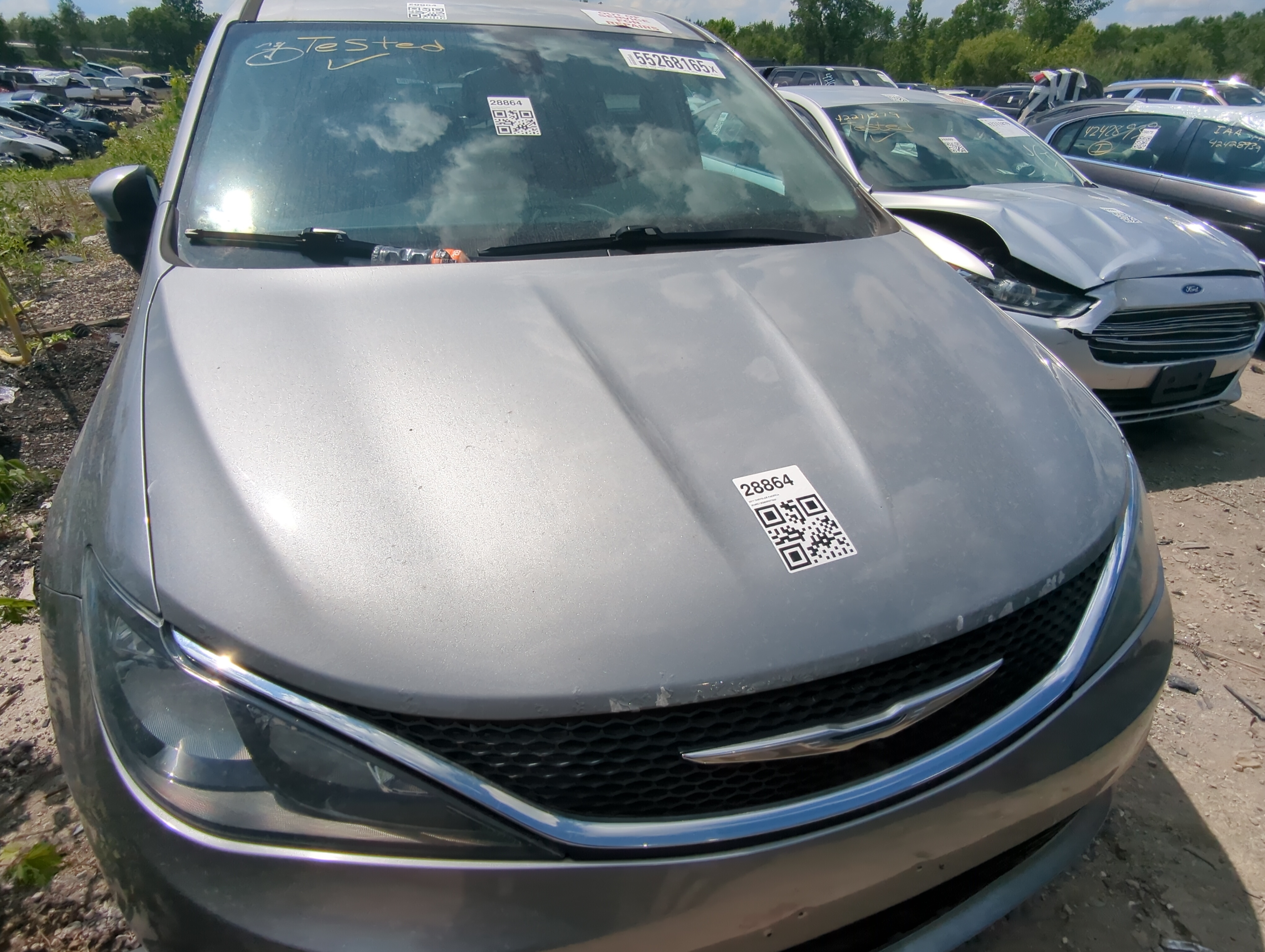 2017-2022 Chrysler Pacifica Hood Oem 1087922 - Oemusedautoparts1.com