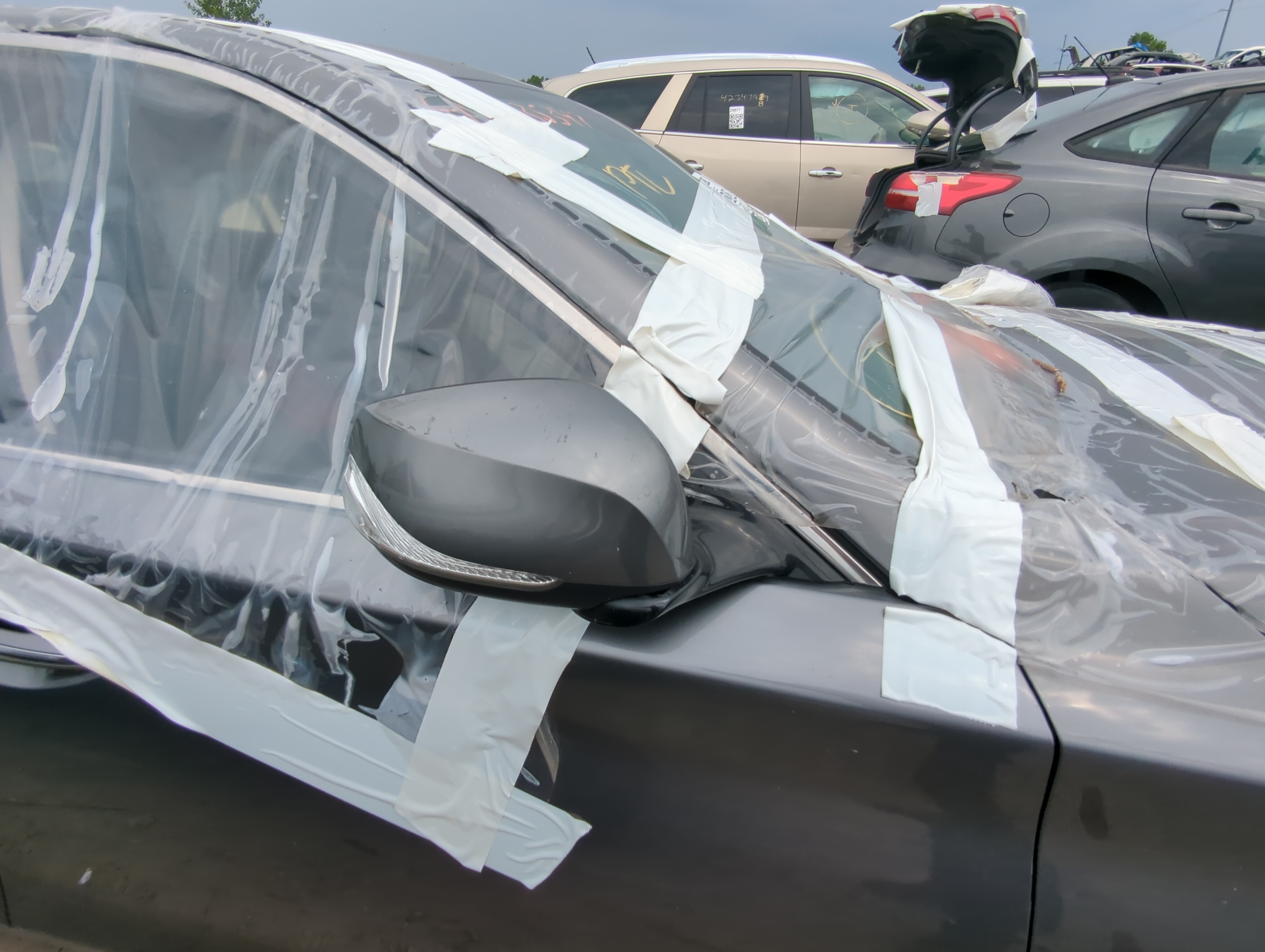 Picture of 2014-2020 Infiniti Q50 Passenger Right Side View Power Door Mirror Black 1088672