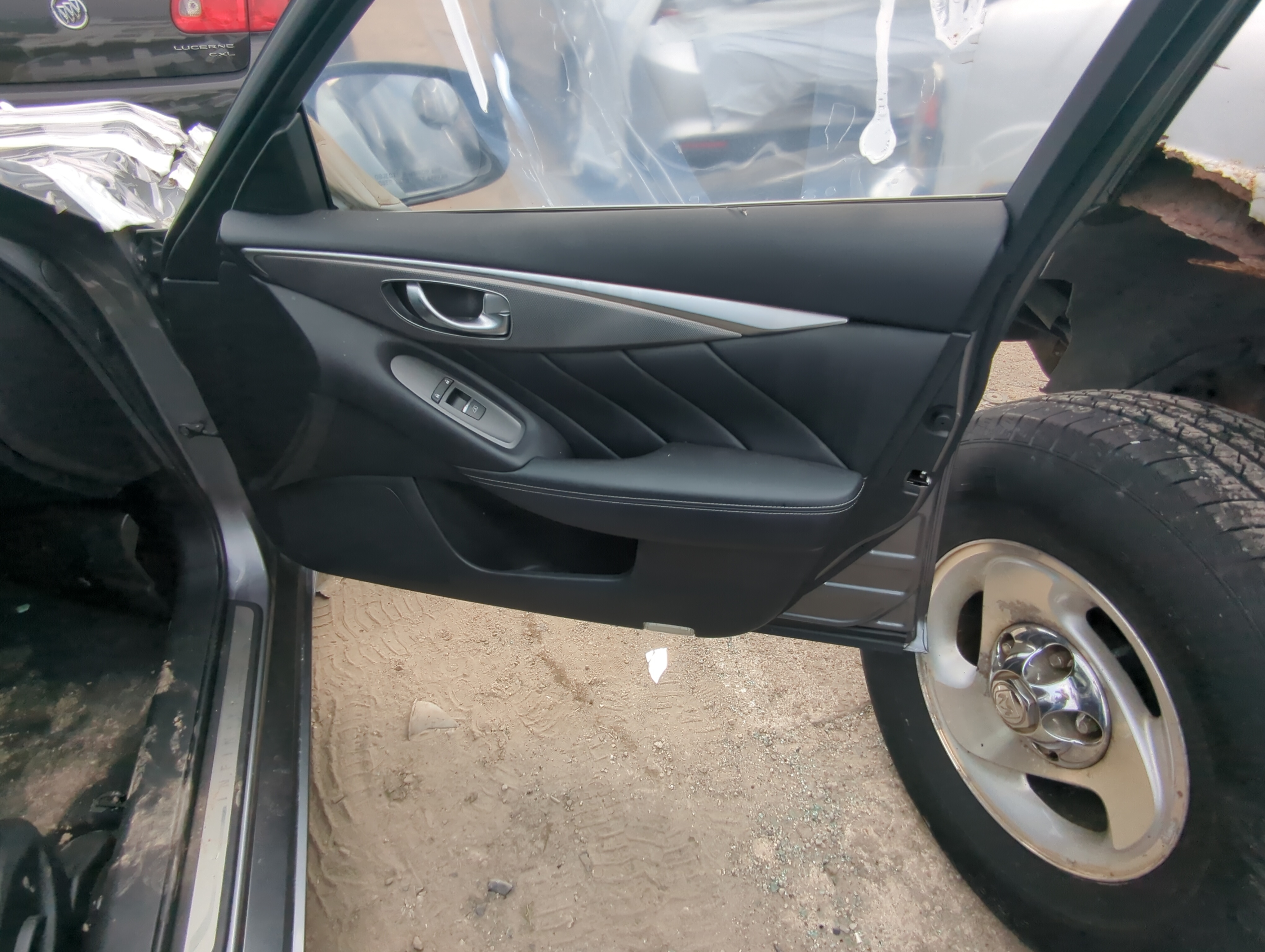 Picture of 2015 Infiniti Q50 Front Right Passenger Interior Door Panel Trim 1088700