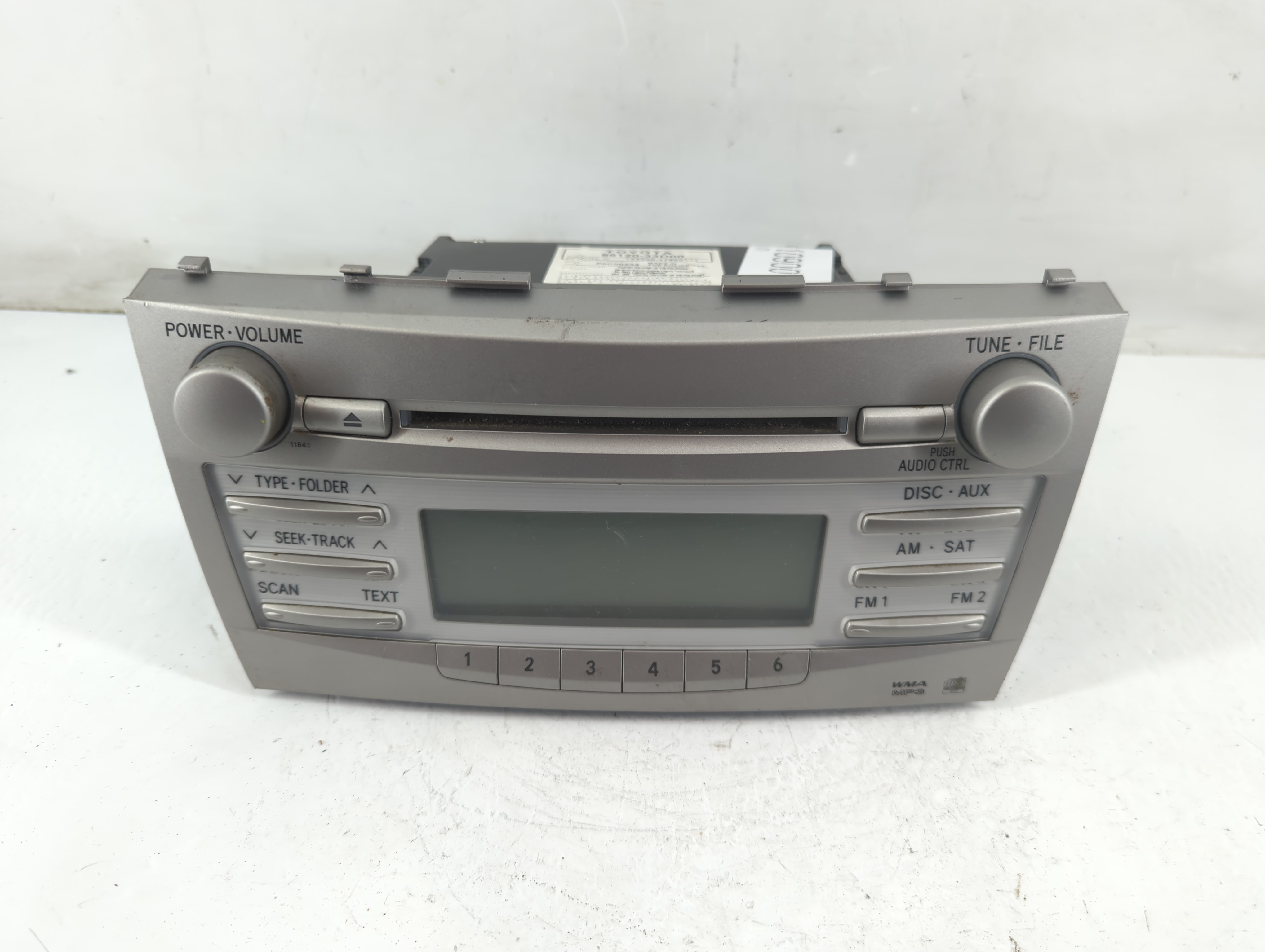 2010-2011 Toyota Camry Am Fm Cd Player Radio Receiver 1090016 - Oemusedautoparts1.com