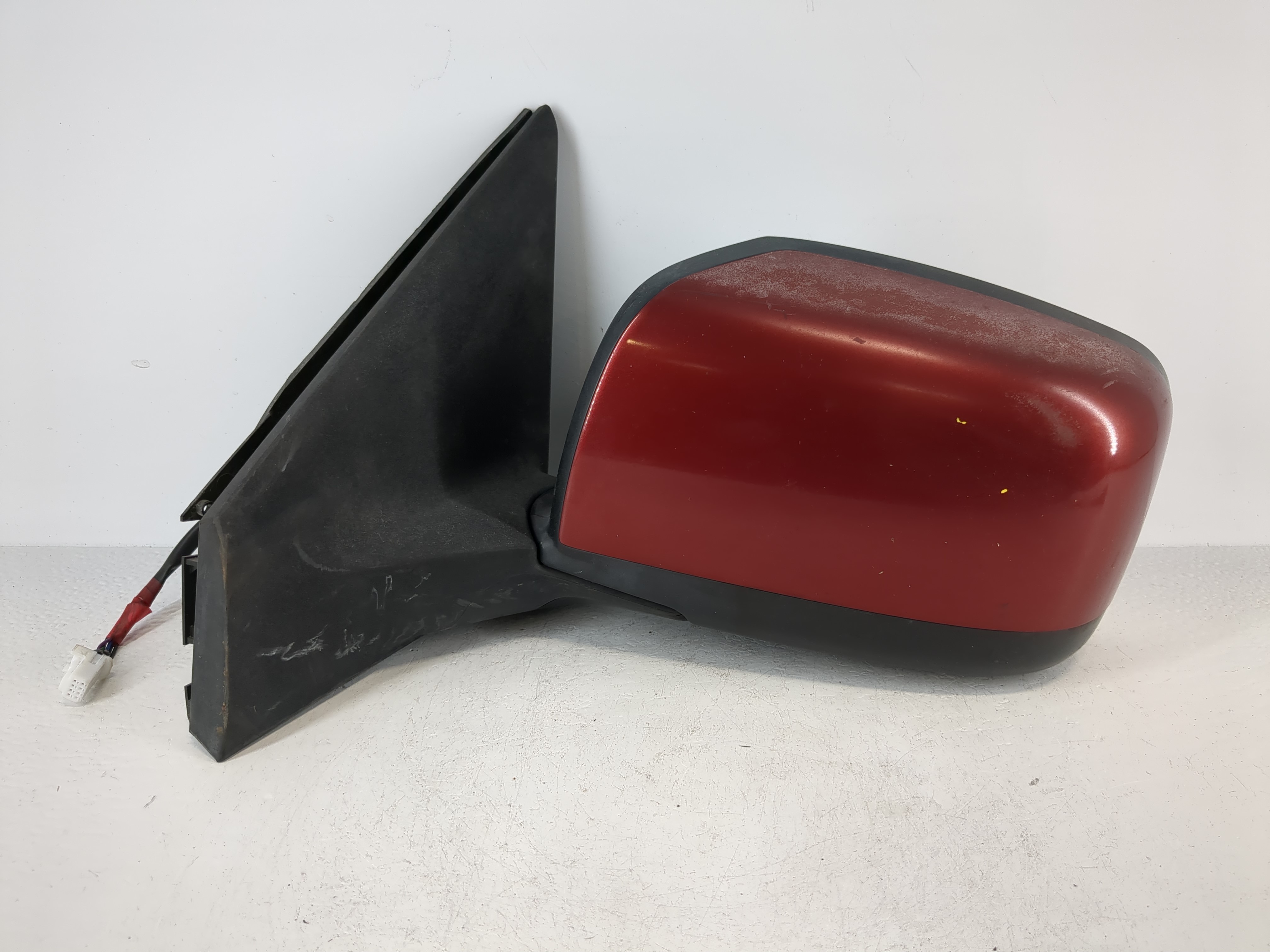 2008-2015 Nissan Rogue Driver Left Side View Power Door Mirror Red 1090195 - Oemusedautoparts1.com