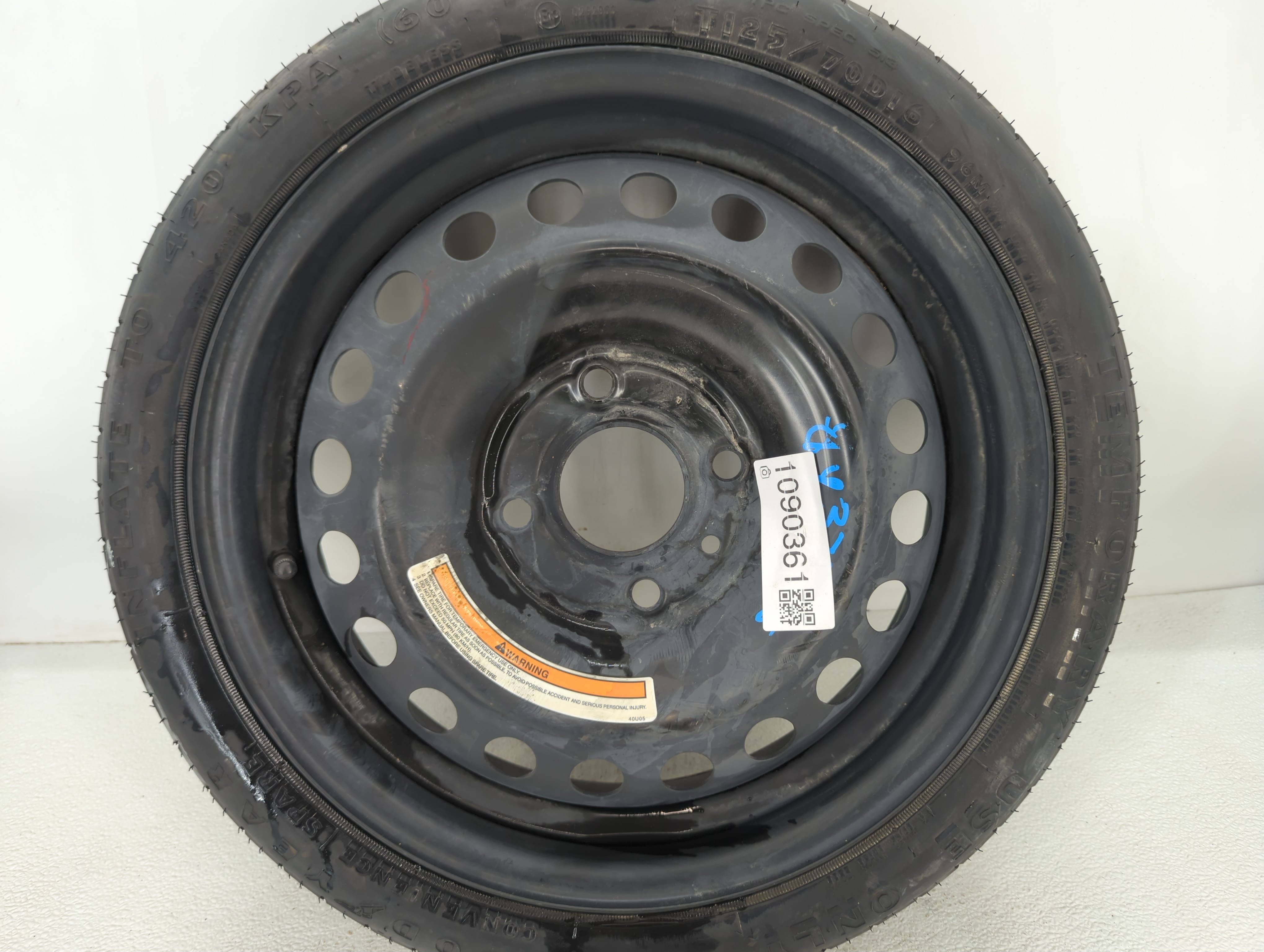 Picture of 2019-2022 Nissan Altima Spare Donut Tire Wheel Rim Oem 1090361