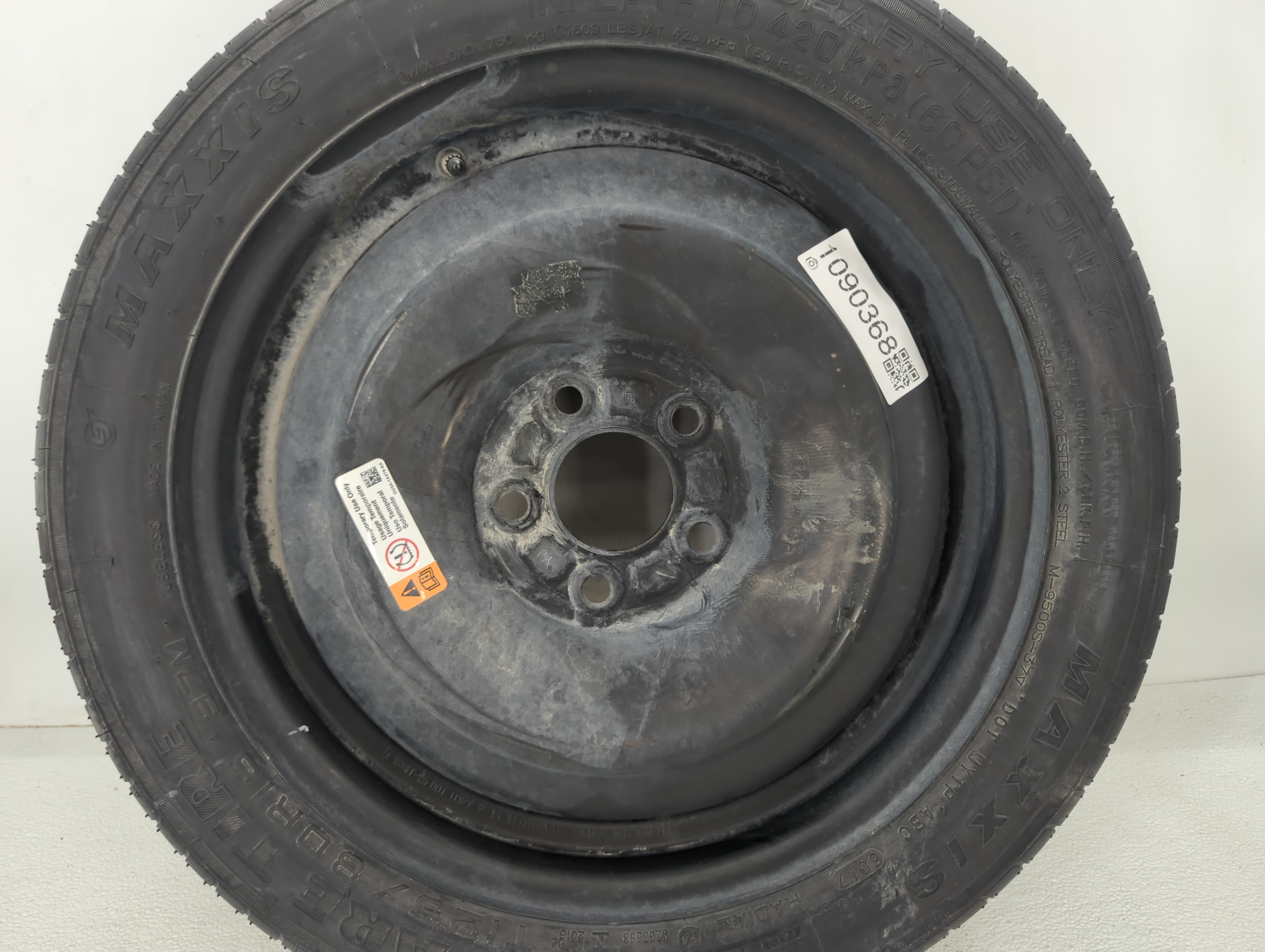 2013-2020 Ford Fusion Spare Donut Tire Wheel Rim Oem 1090368 - Oemusedautoparts1.com