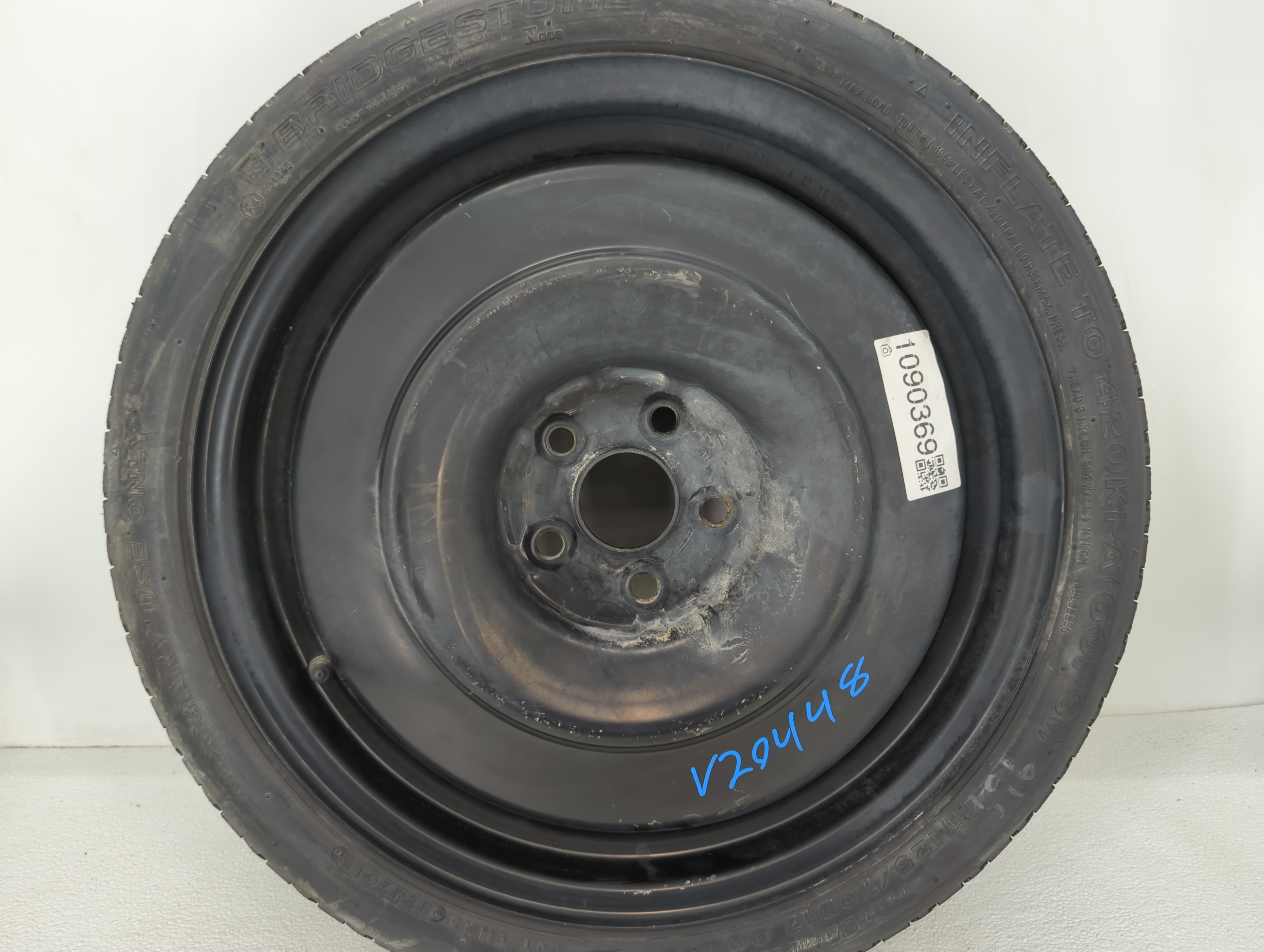 2011-2017 Lexus Ct200h Spare Donut Tire Wheel Rim Oem 1090369 - Oemusedautoparts1.com