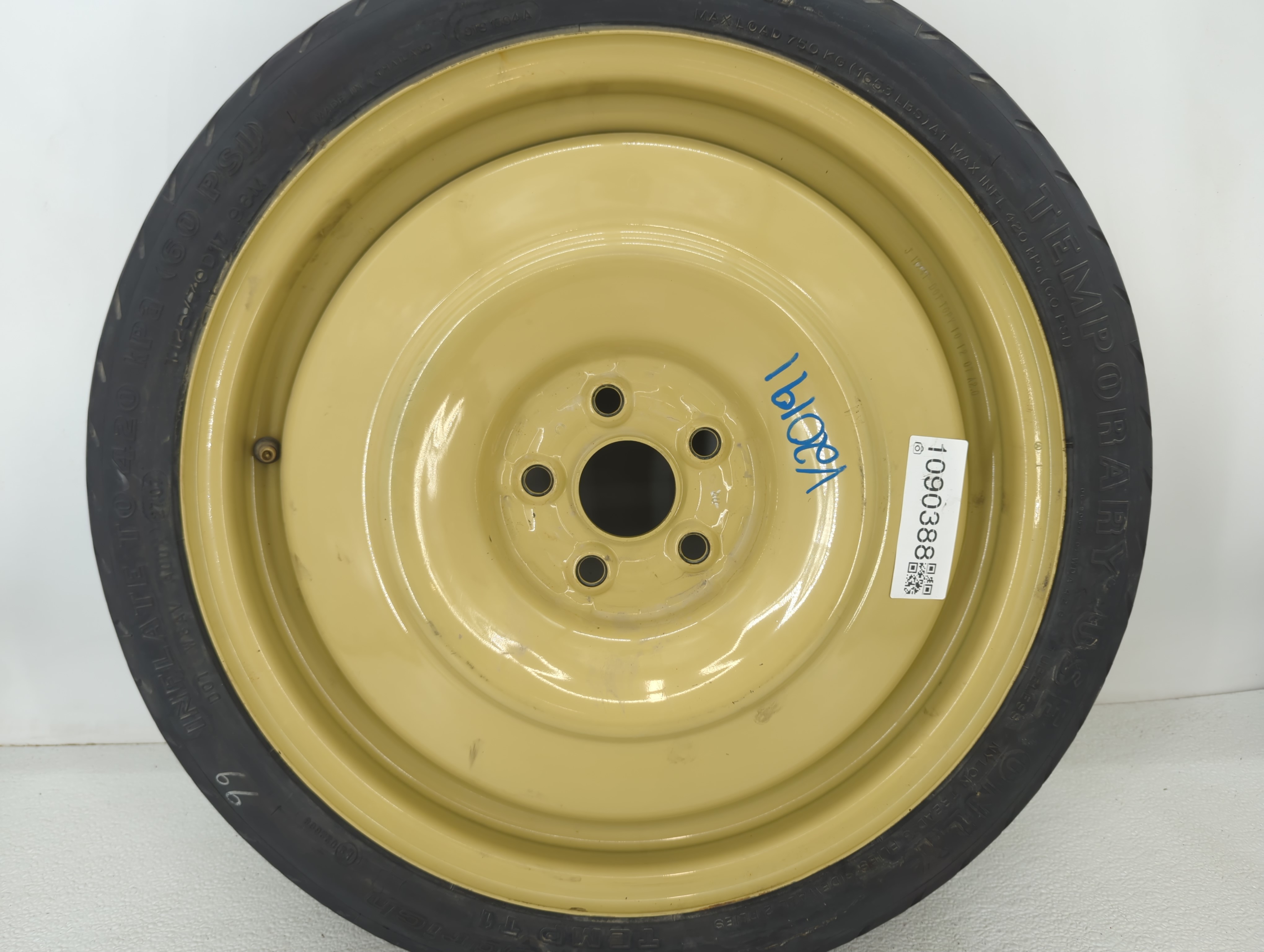2005-2010 Scion Tc Spare Donut Tire Wheel Rim Oem 1090388 - Oemusedautoparts1.com