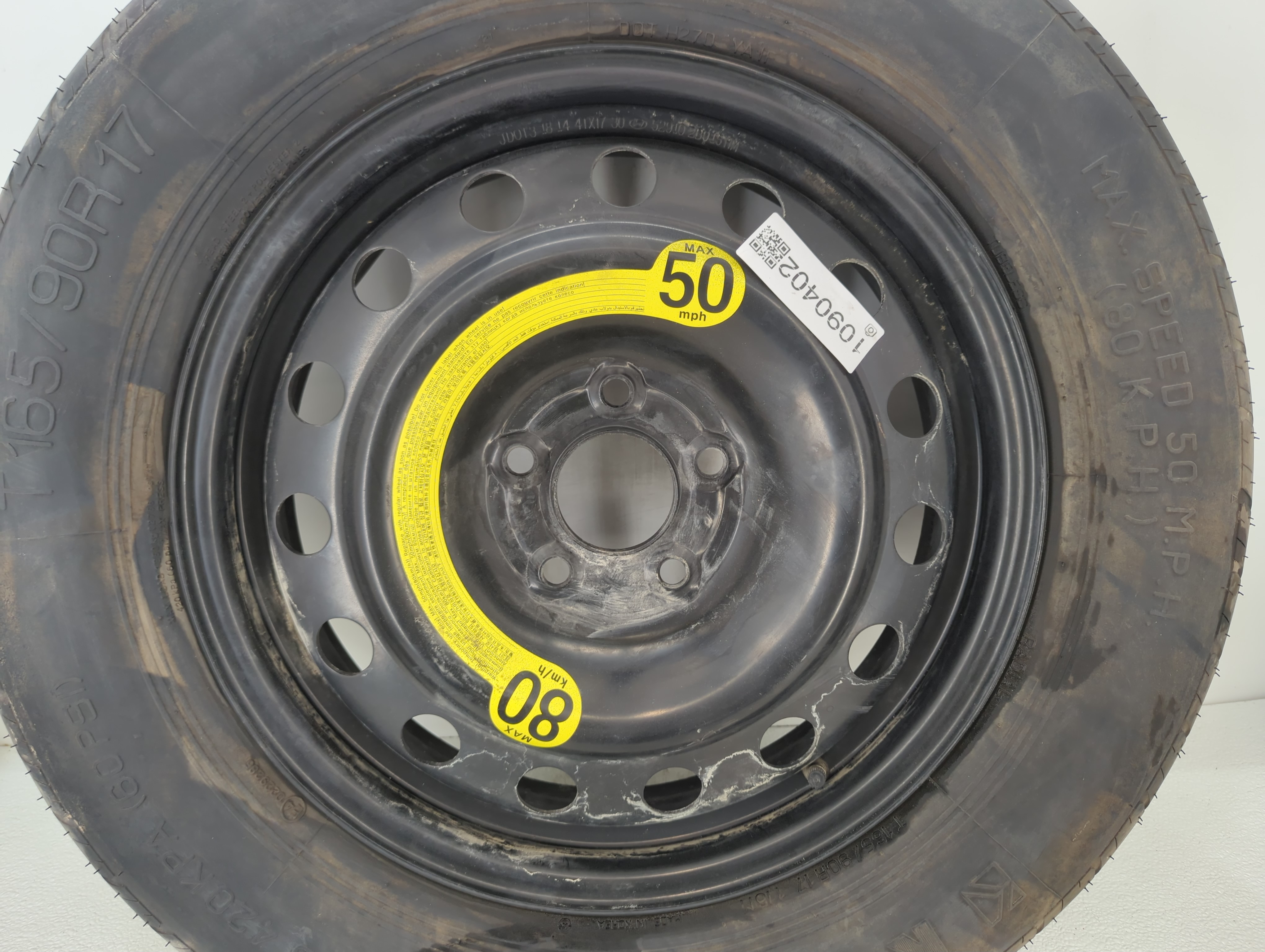 Picture of 2007-2020 Hyundai Santa Fe Spare Donut Tire Wheel Rim Oem 1090402