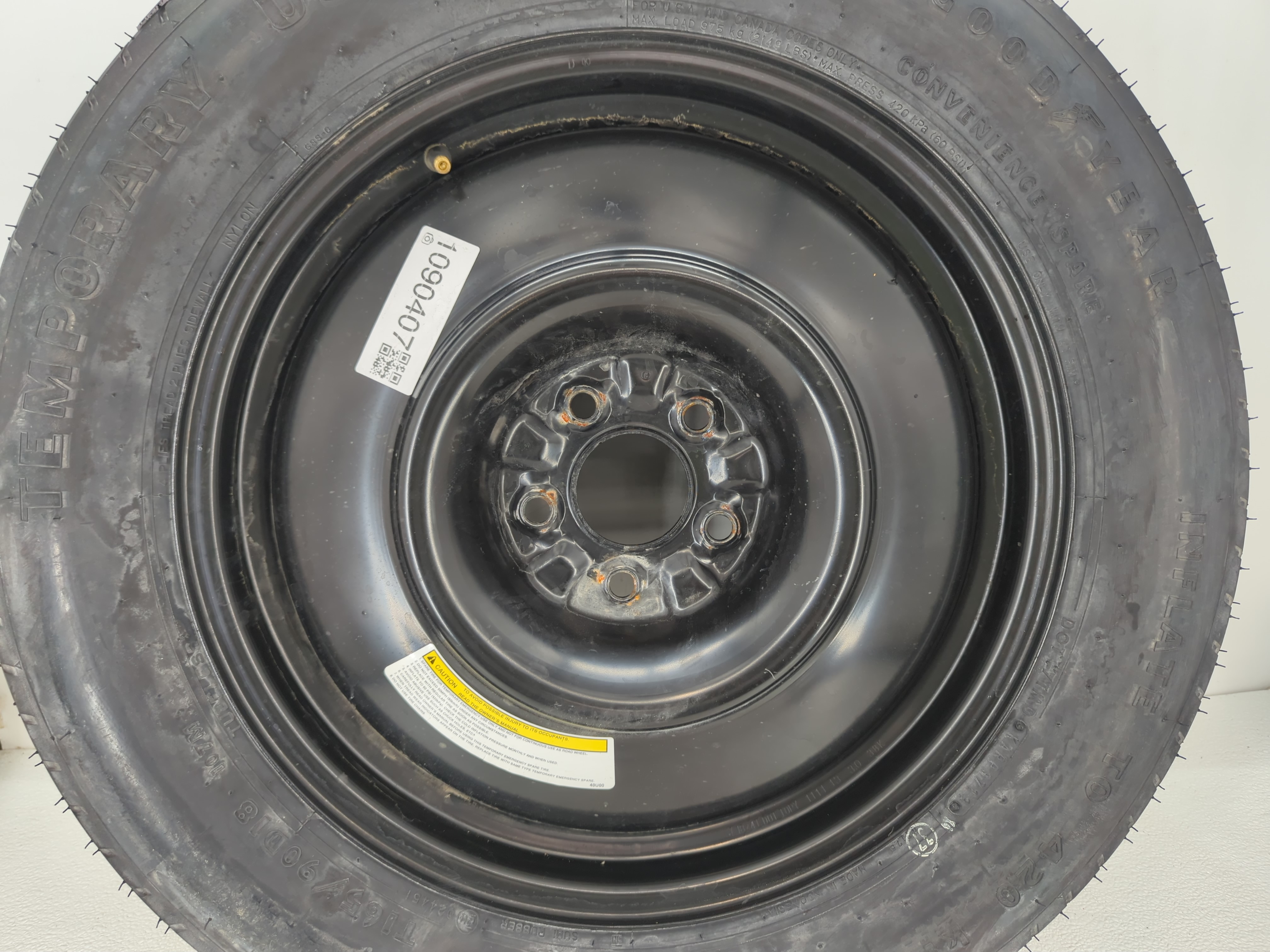 2003-2015 Nissan Murano Spare Donut Tire Wheel Rim Oem 1090407 - Oemusedautoparts1.com
