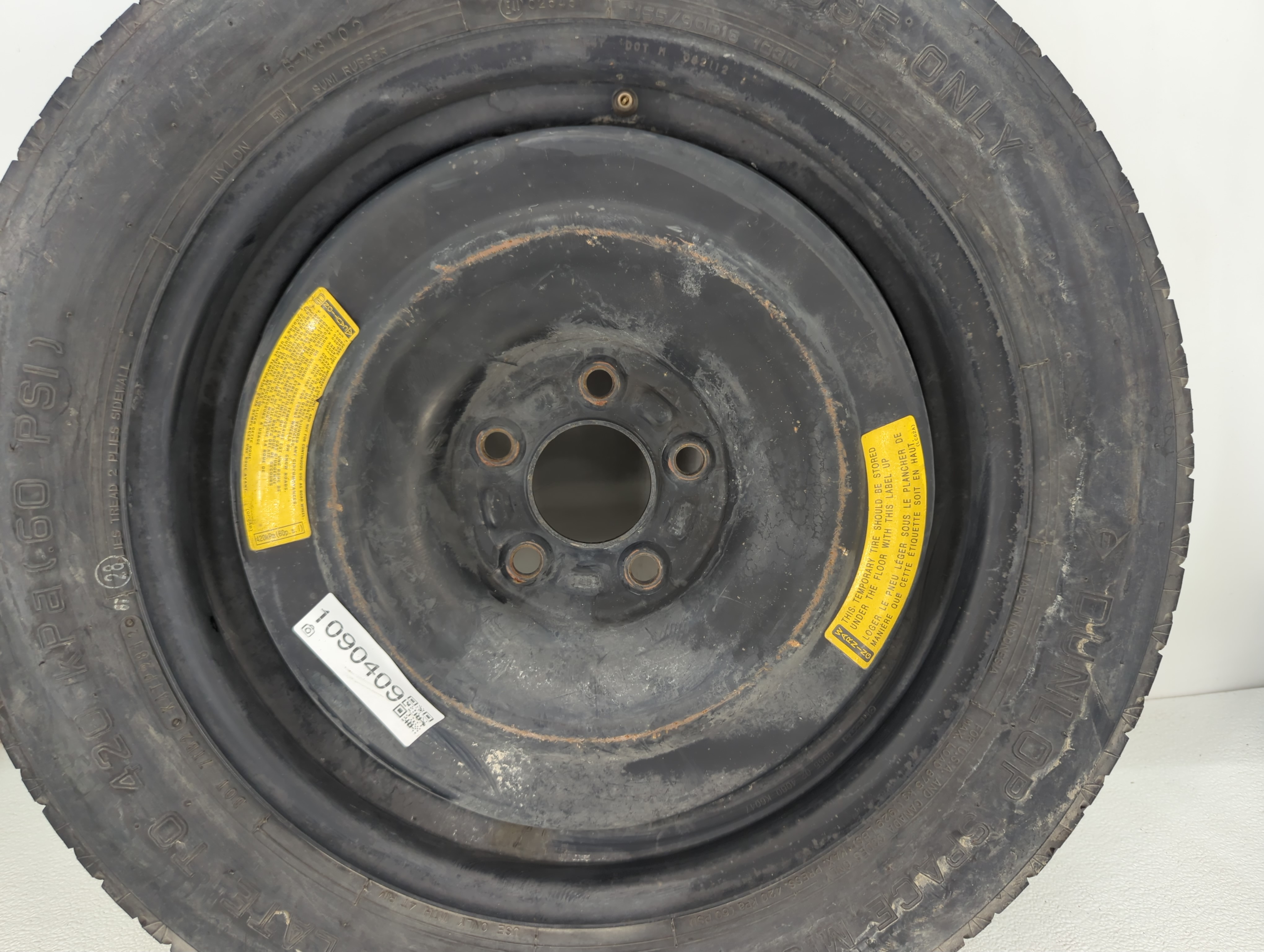 Picture of 2007-2016 Mazda Cx-9 Spare Donut Tire Wheel Rim Oem 1090409
