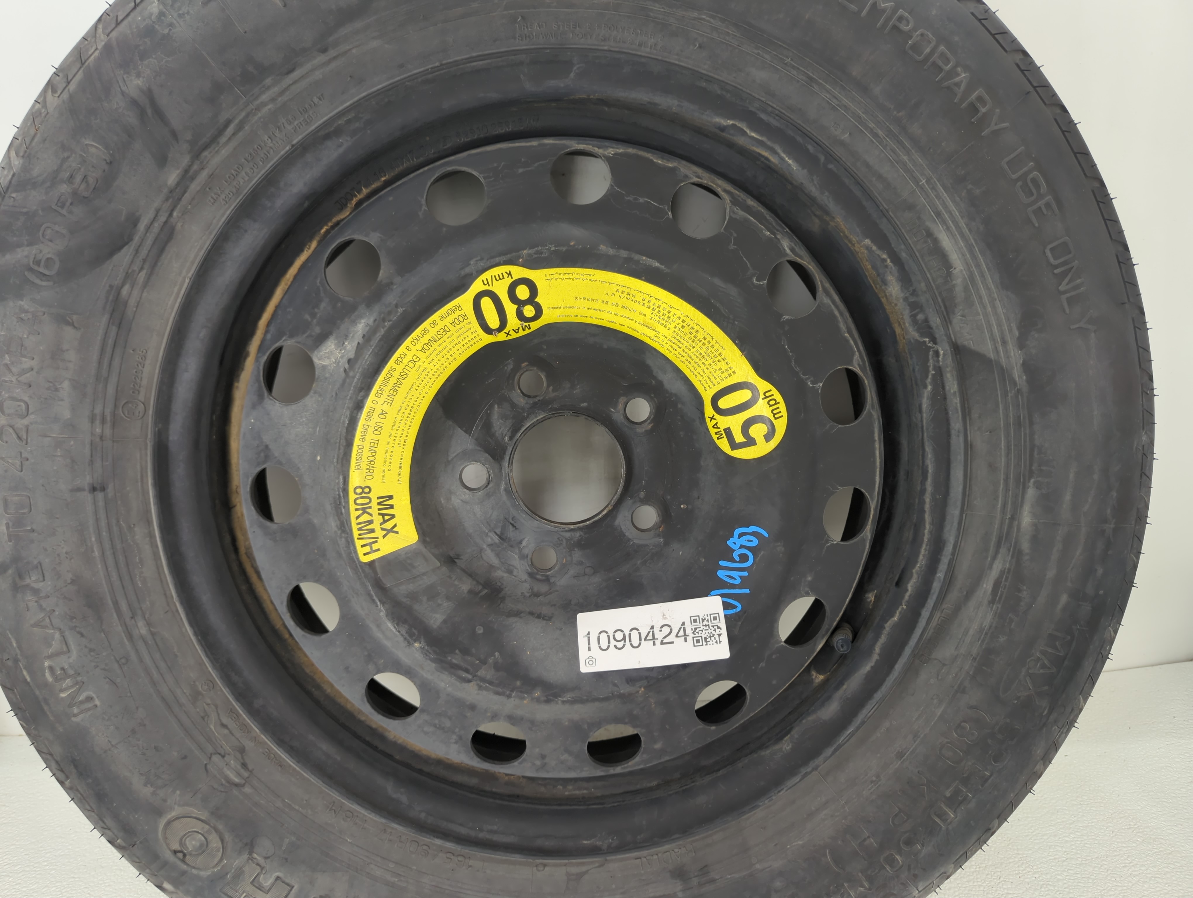 2007-2020 Hyundai Santa Fe Spare Donut Tire Wheel Rim Oem 1090424 - Oemusedautoparts1.com