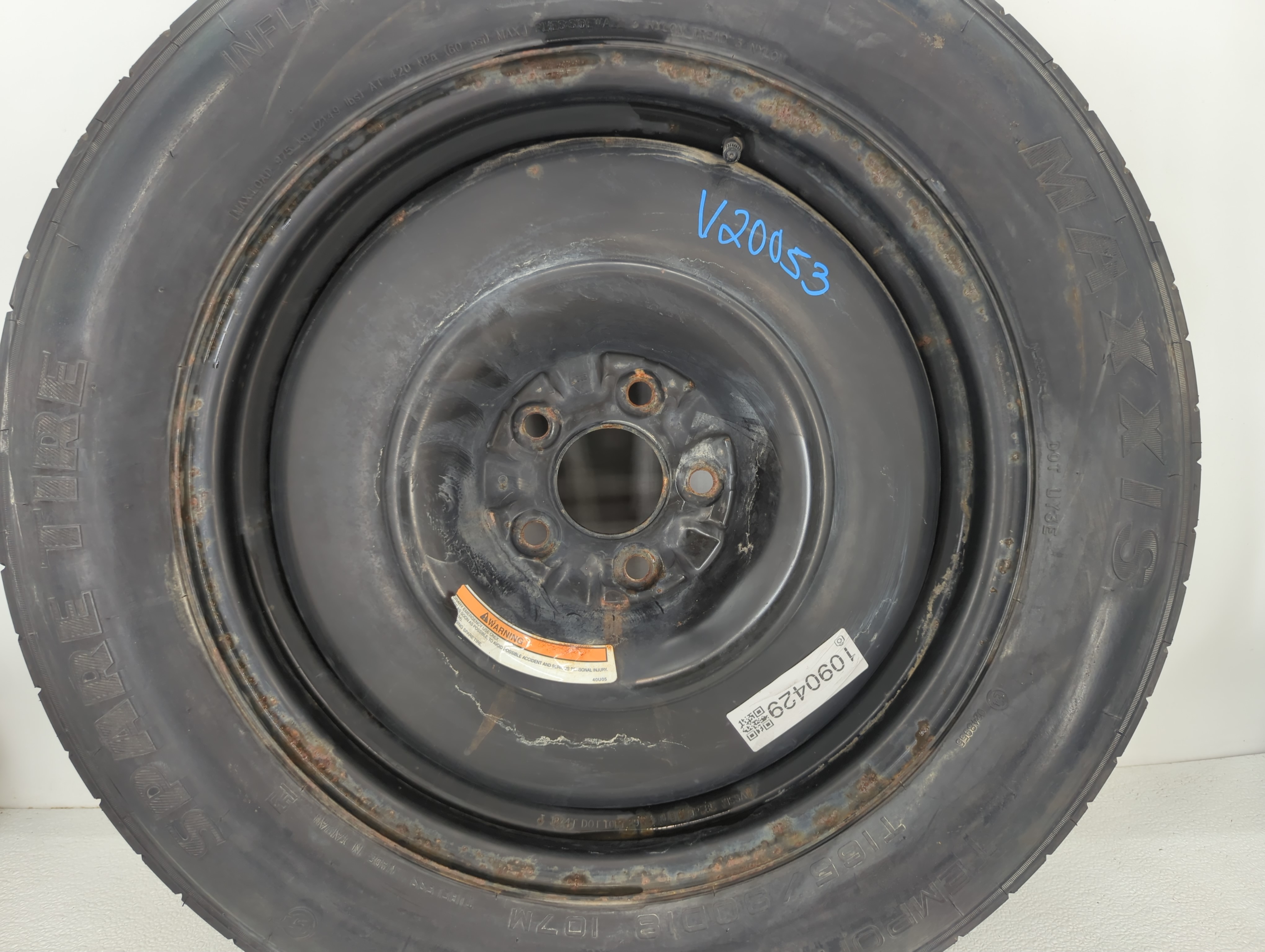 Picture of 2015-2019 Nissan Murano Spare Donut Tire Wheel Rim Oem 1090429
