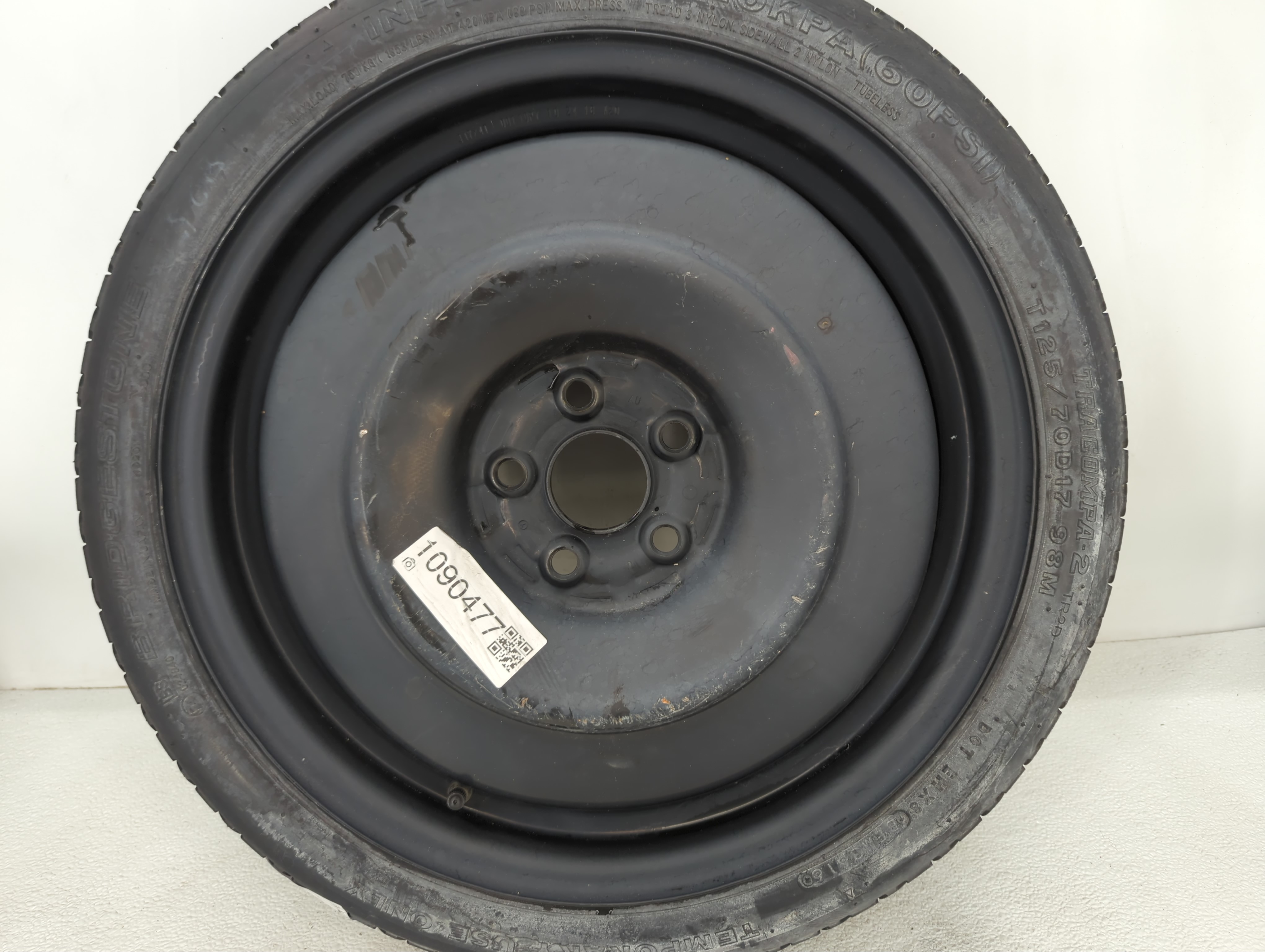 2011-2017 Lexus Ct200h Spare Donut Tire Wheel Rim Oem 1090477 - Oemusedautoparts1.com