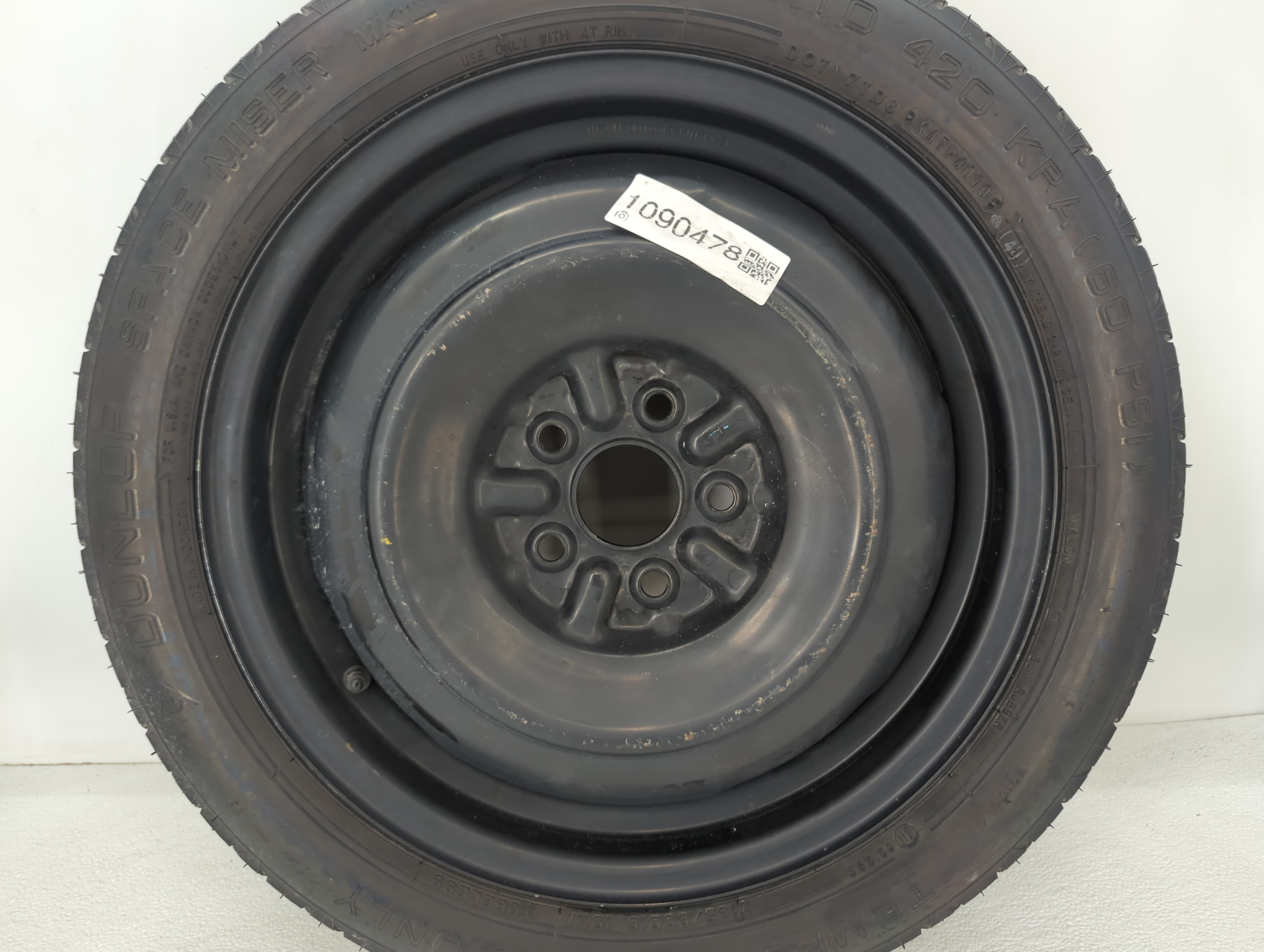 2004-2015 Toyota Prius Spare Donut Tire Wheel Rim Oem 1090478 - Oemusedautoparts1.com