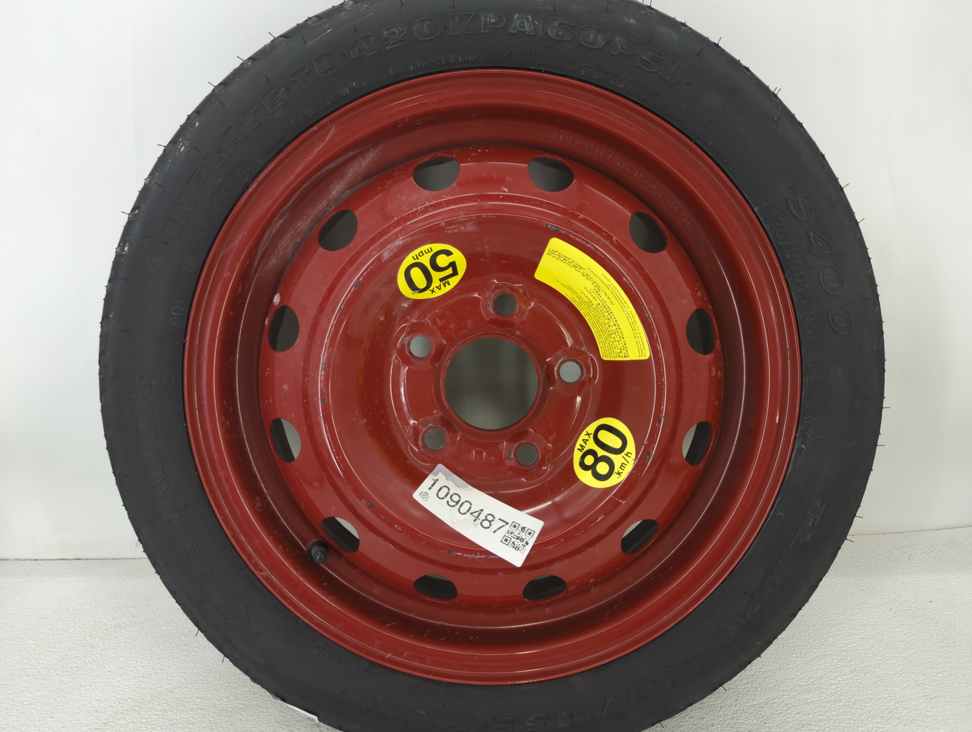 2006-2017 Hyundai Sonata Spare Donut Tire Wheel Rim Oem 1090487 - Oemusedautoparts1.com