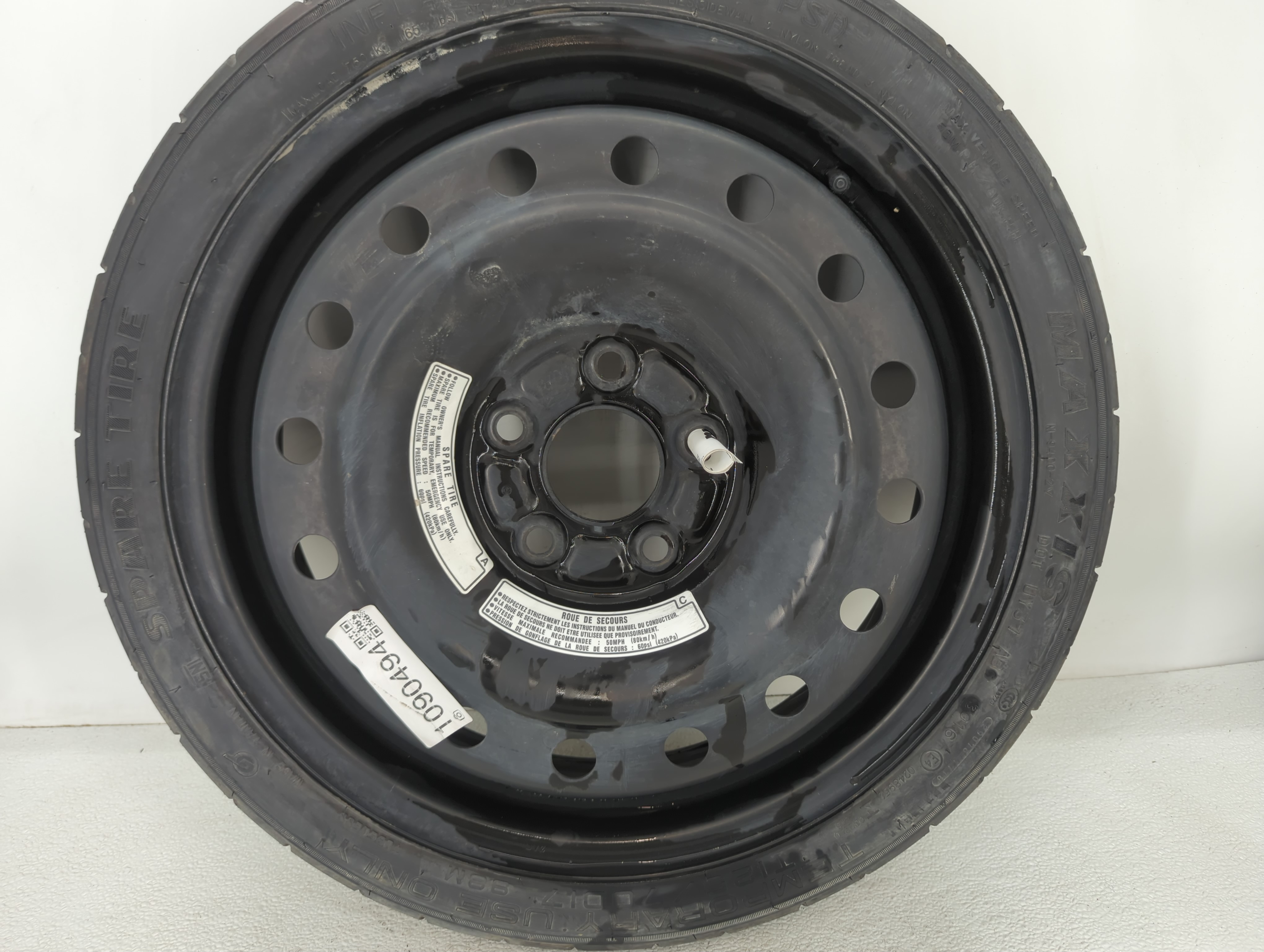 2017-2021 Honda Civic Spare Donut Tire Wheel Rim Oem 1090494 - Oemusedautoparts1.com